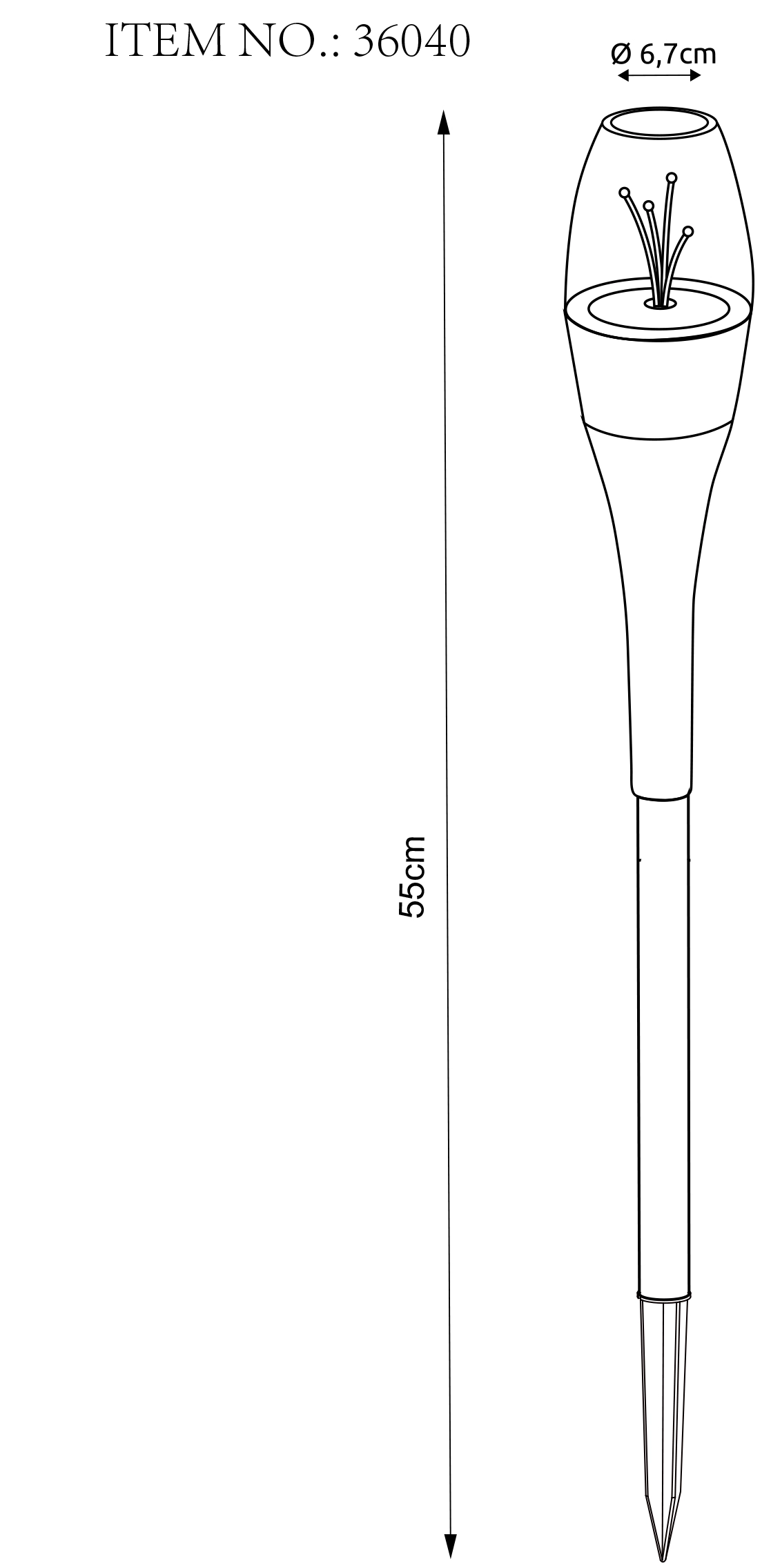 SOLARLEUCHTE EDELSTAHL, 2XLED