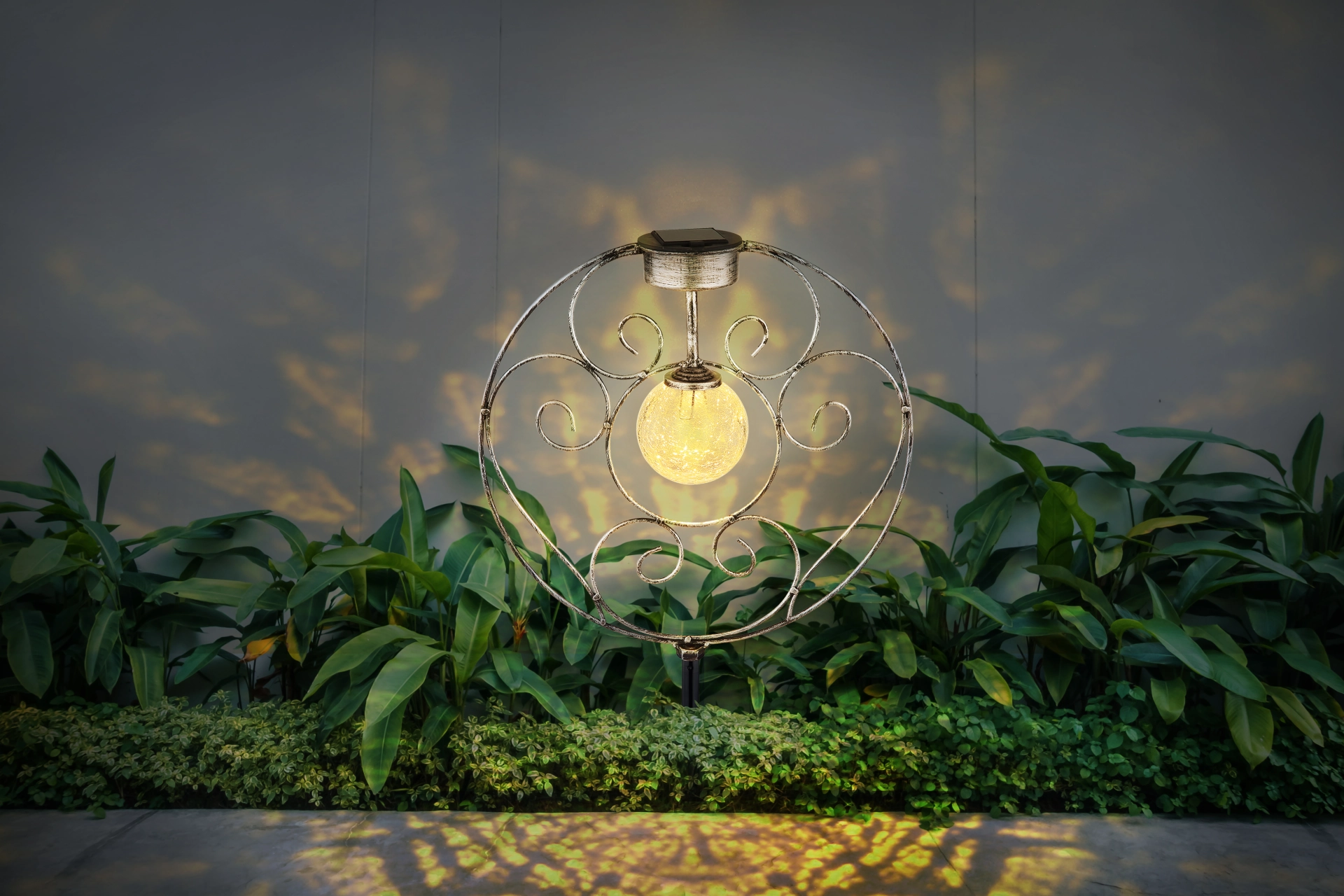 SOLARLEUCHTE METALL SILBERFARBEN, 1XLED