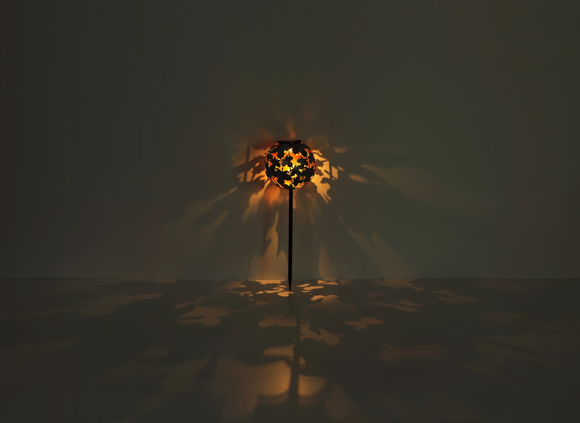 SOLARLEUCHTE METALL SILBERGRAU, 1XLED