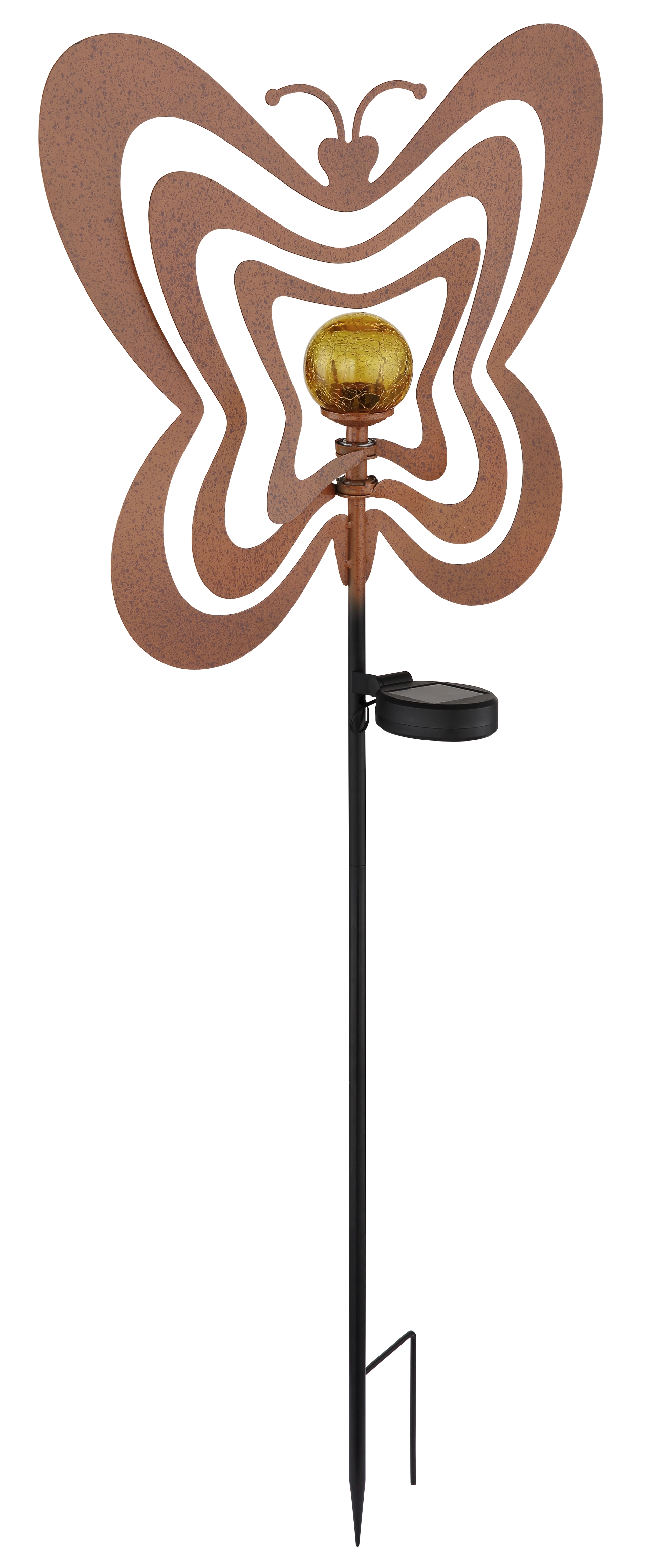 SOLARLEUCHTE METALL ROSTFARBEN, 1XLED