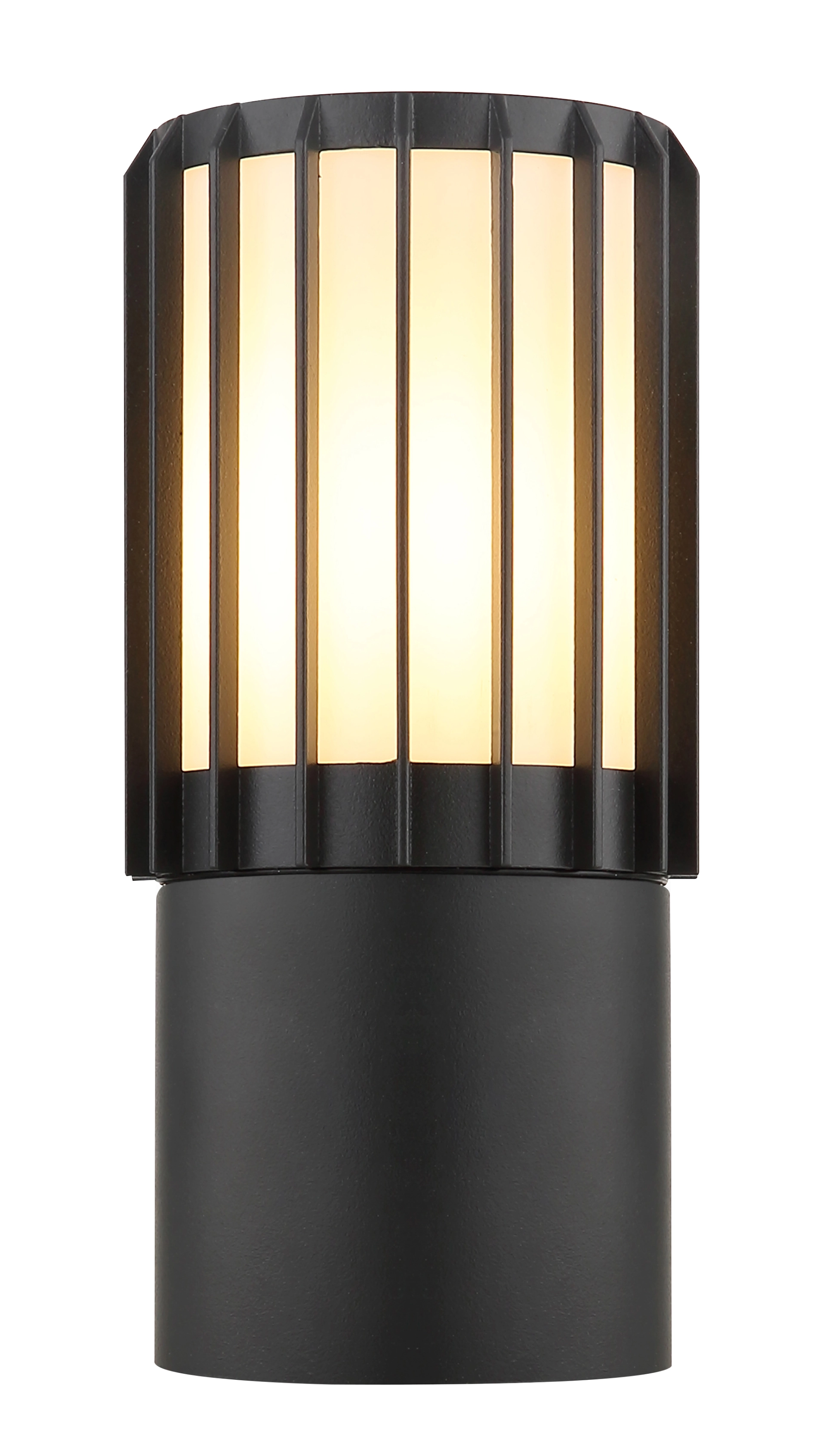 MERVIN Außenleuchte aus Aluminium in anthrazit matt mit Opal-Kunststoff-Abdeckung