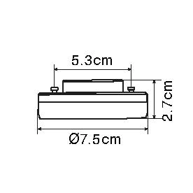 LED LEUCHTMITTEL KUNSTSTOFF OPAL, 1XGX53 LED