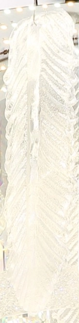 Ersatzkristall Blattform zum Einhängen aus klaren Kristallen, dekoratives Blattform-Element für Fenster oder Lichtdekoration