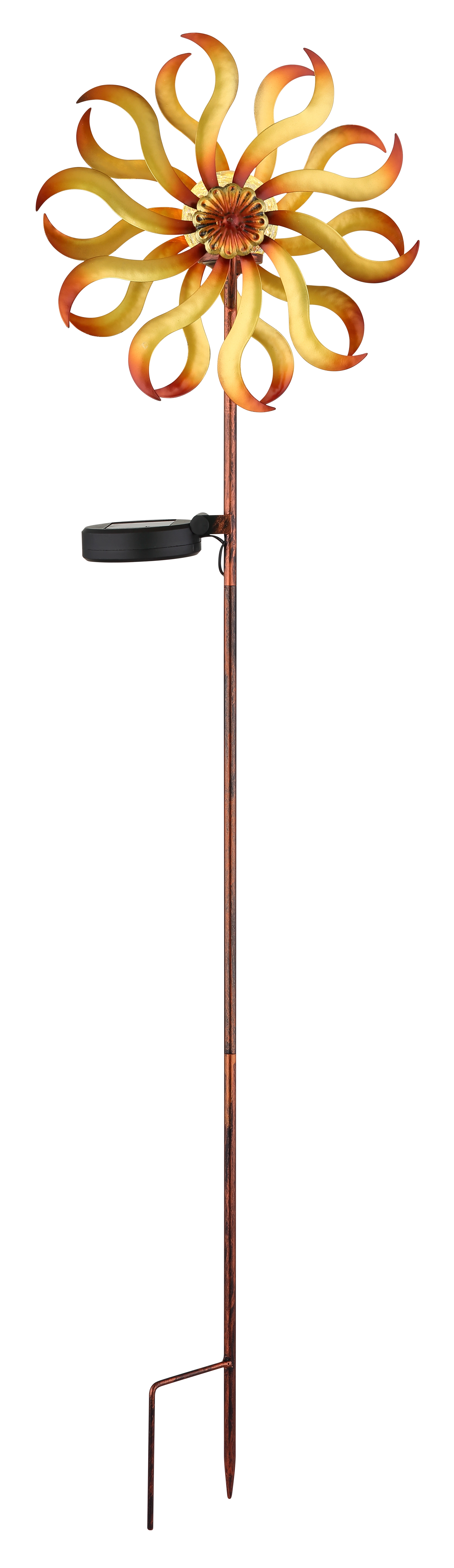 SOLARLEUCHTE METALL GOLDFARBEN PATINIERT, 1XLED