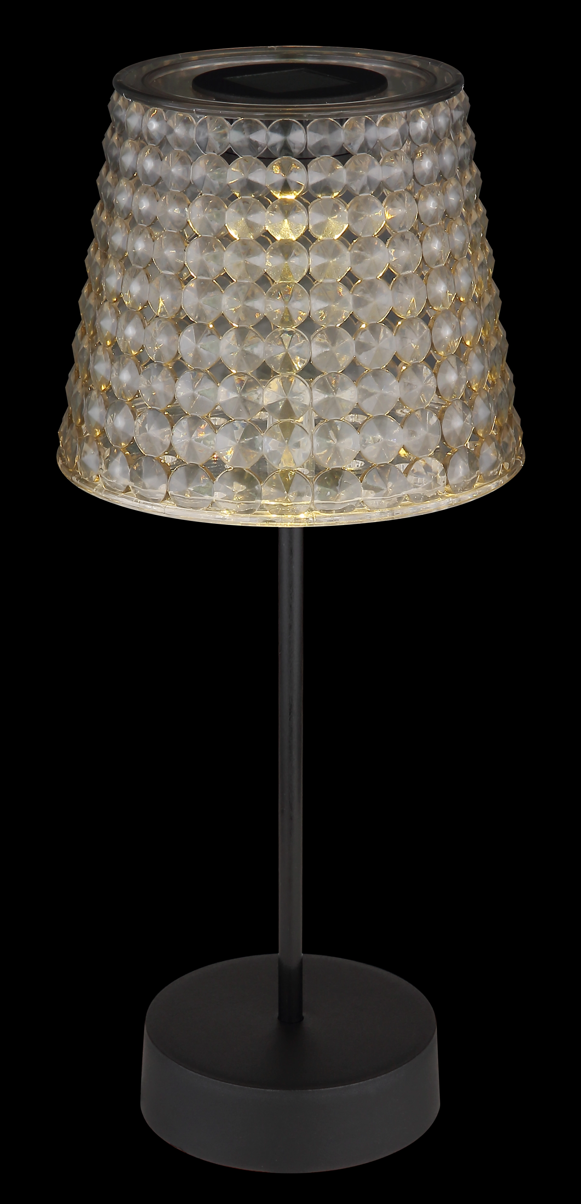 SOLARLEUCHTE KUNSTSTOFF SCHWARZ MATT, 1XLED