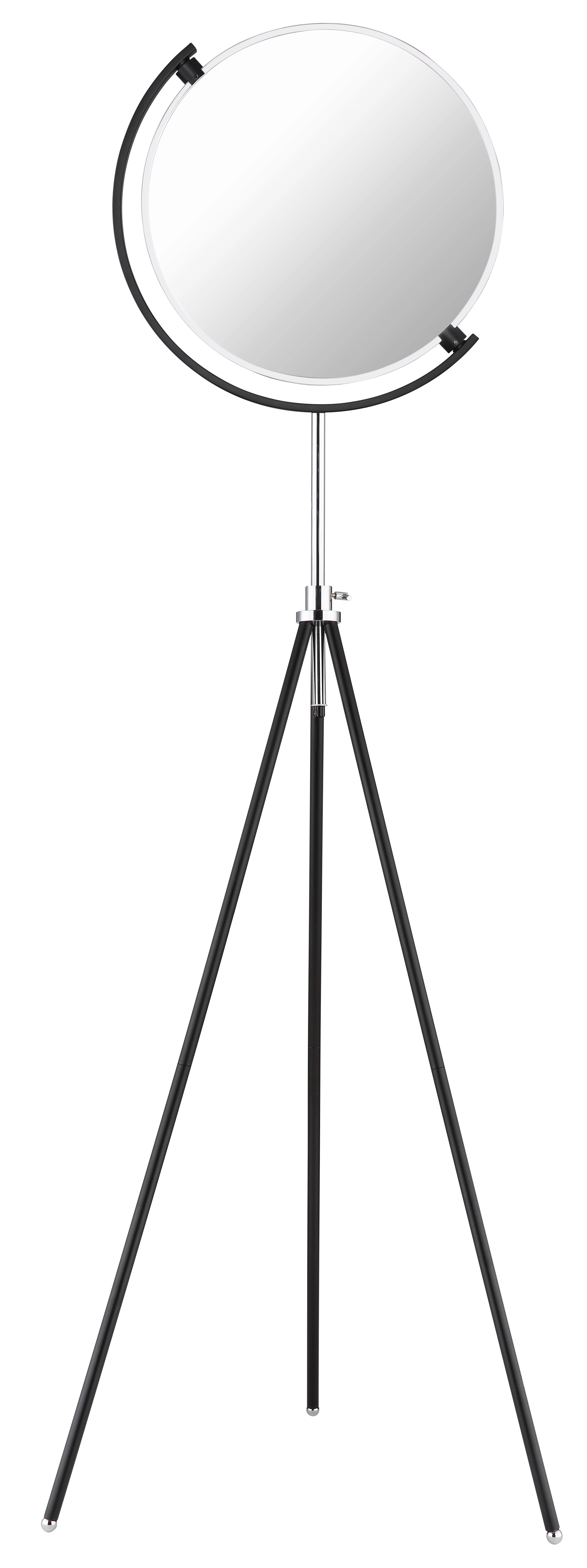 STEHLEUCHTE METALL SCHWARZ MATT, 1XLED