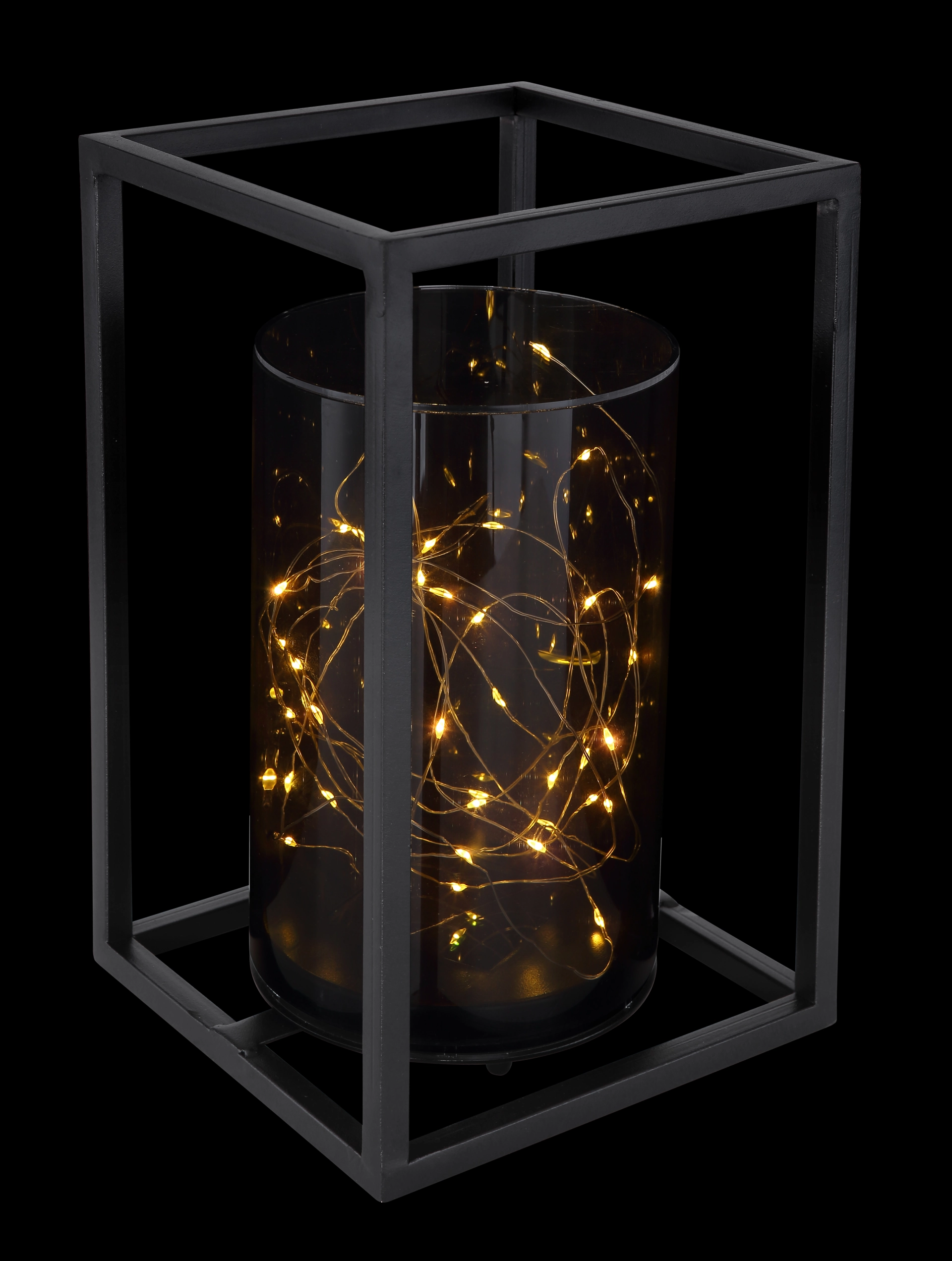 SOLARLEUCHTE METALL SCHWARZ, 40XLED