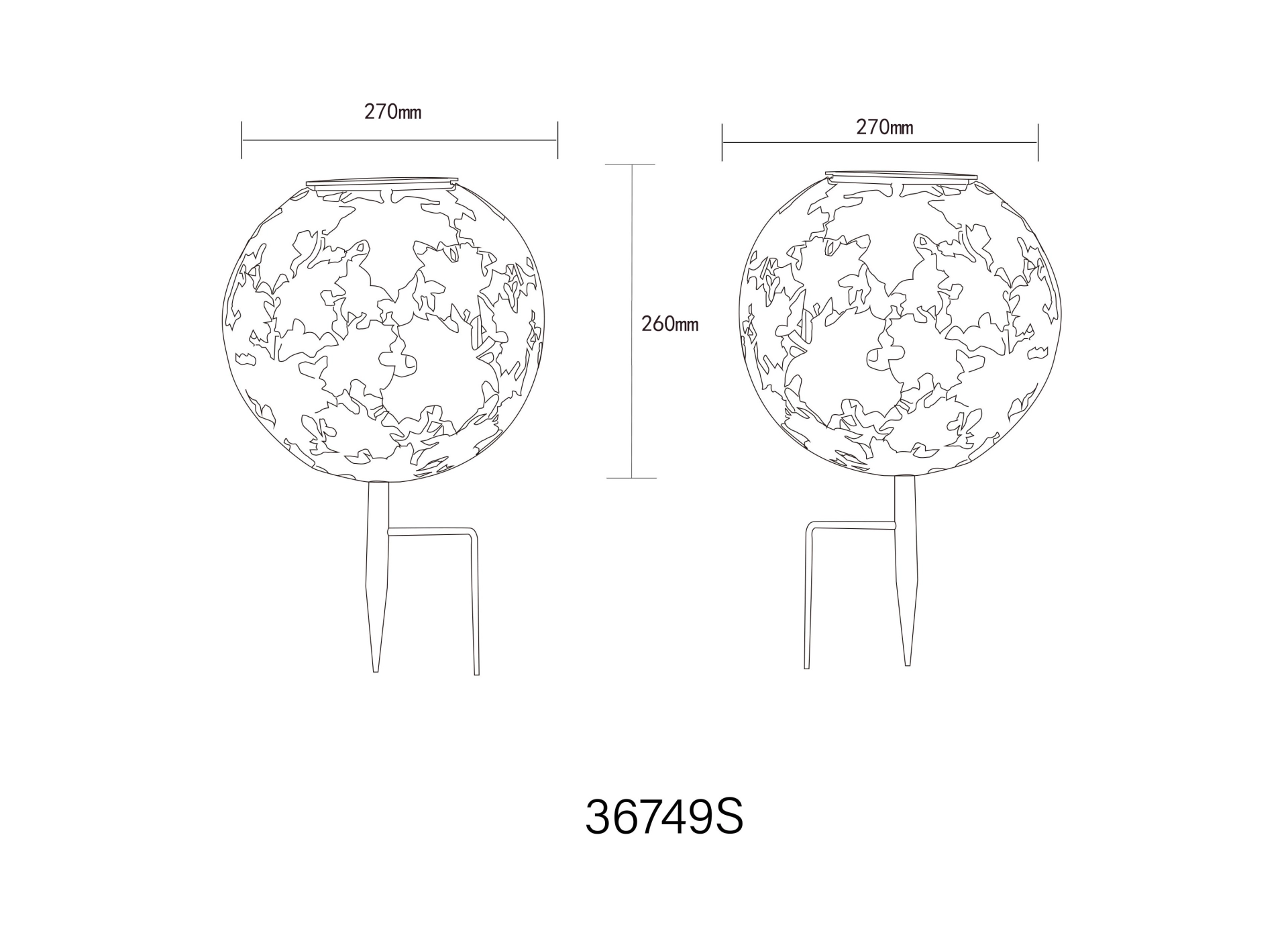 SOLARLEUCHTE METALL SILBERGRAU, 1XLED