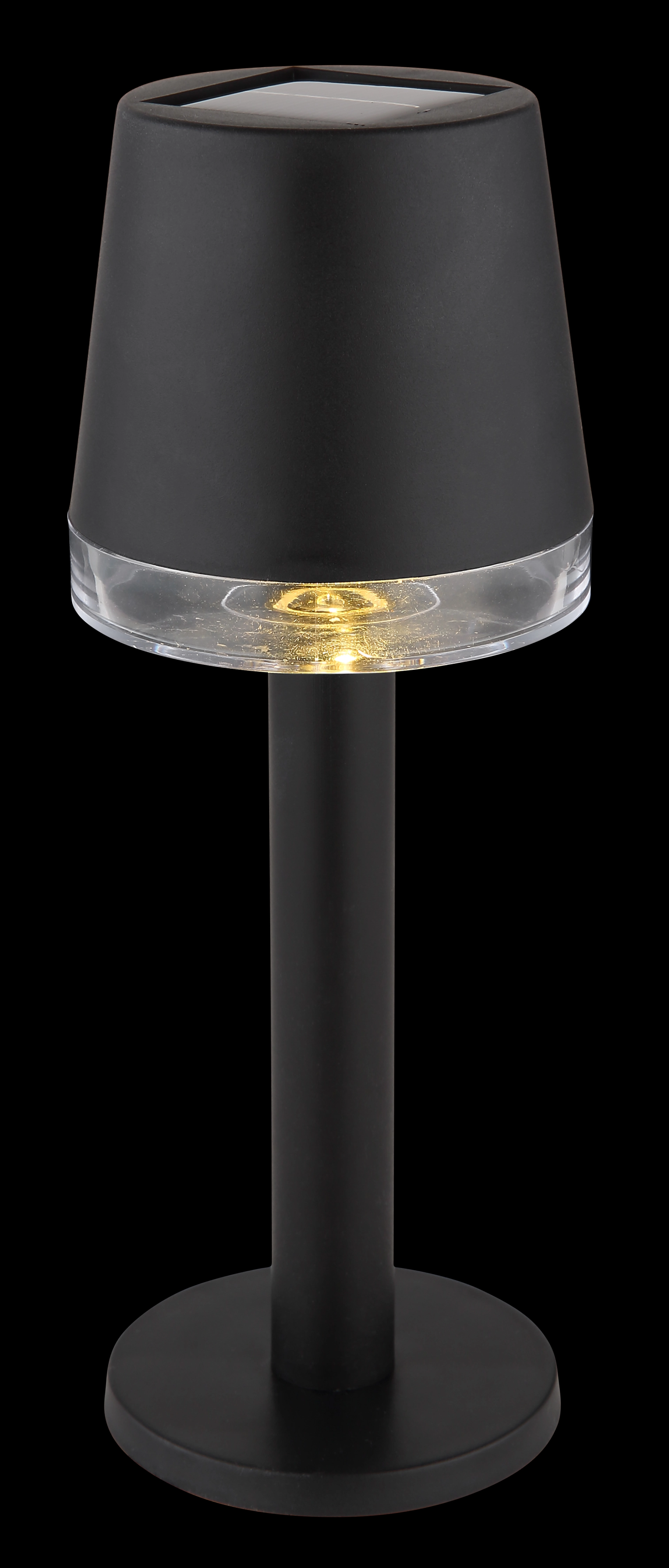 SOLARLEUCHTE KUNSTSTOFF SCHWARZ MATT, 1XLED