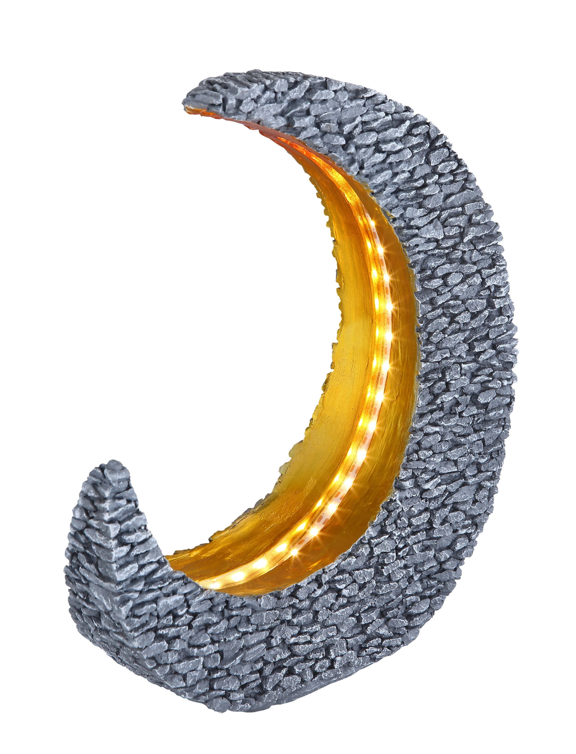 SOLARLEUCHTE KUNSTSTOFF STEINGRAU, 25XLED