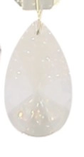 Transparenter Tropfen-Kristall zum Einhängen, Ersatzkristalle, glitzerndes Kristallpendant