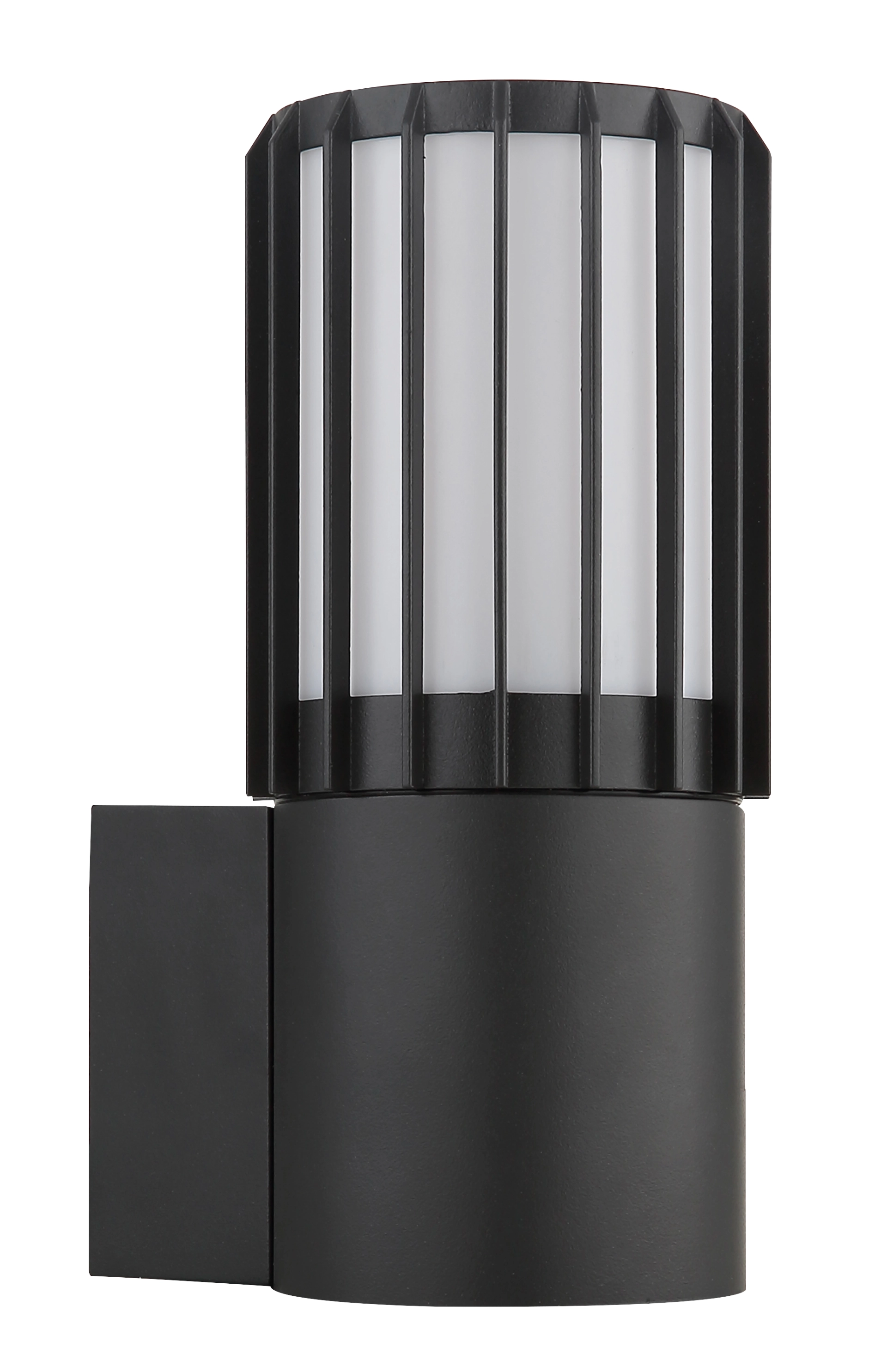 Außenleuchte MERVIN aus Aluminium, anthrazit matt, Kunststoff-Opalschirm, Globo