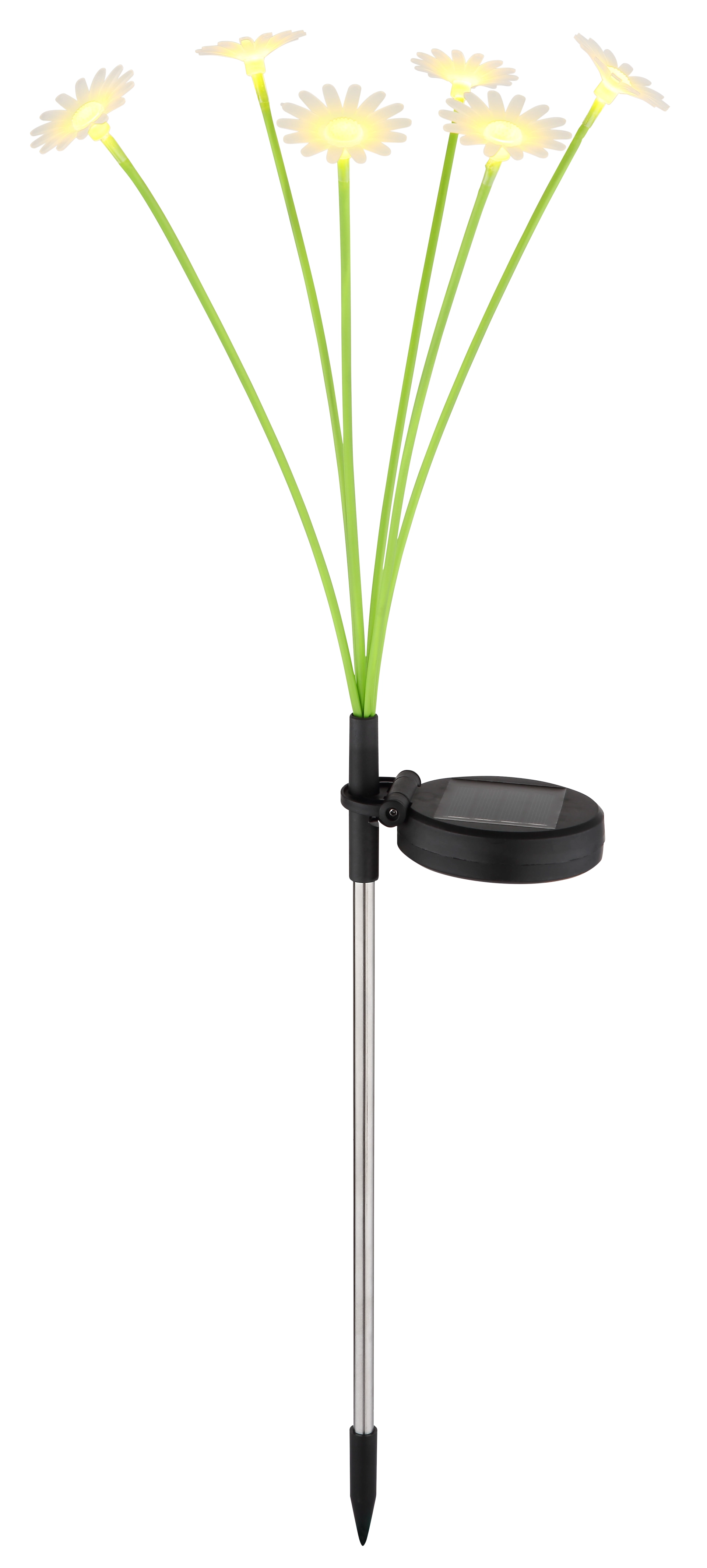 FLOWER Solar Lamp | stainless | black | garden | IP44