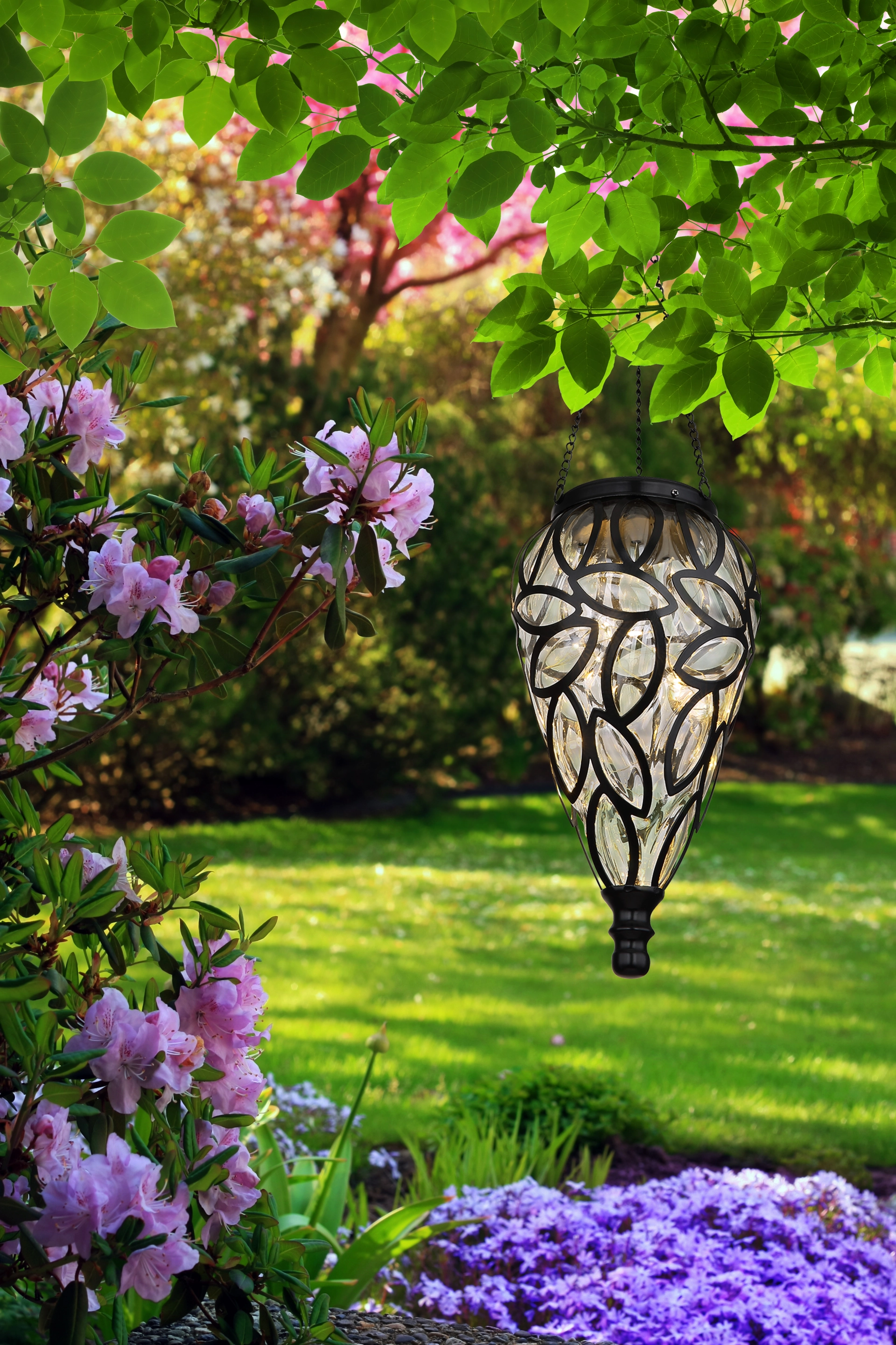 SOLARLEUCHTE METALL SCHWARZ, 15XLED