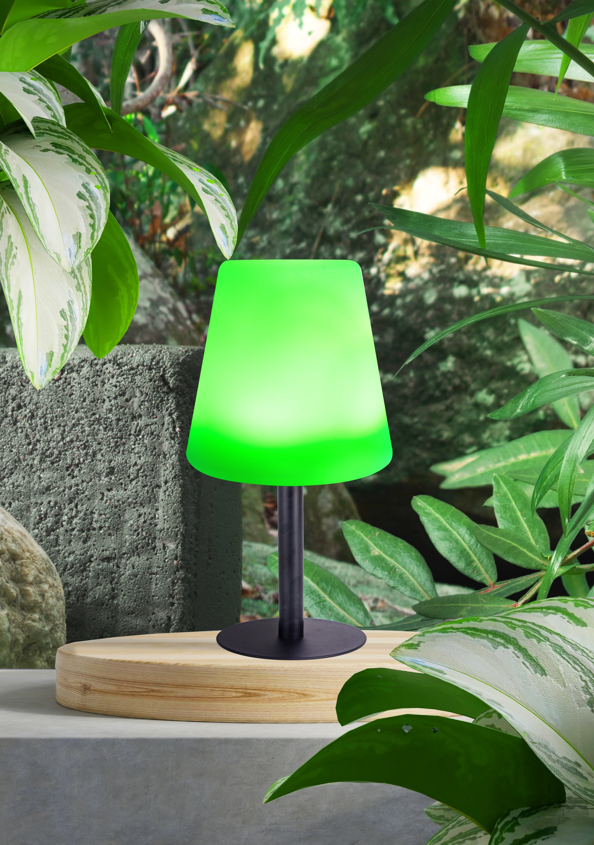 SOLARLEUCHTE METALL SCHWARZ, 8XRGBW LED