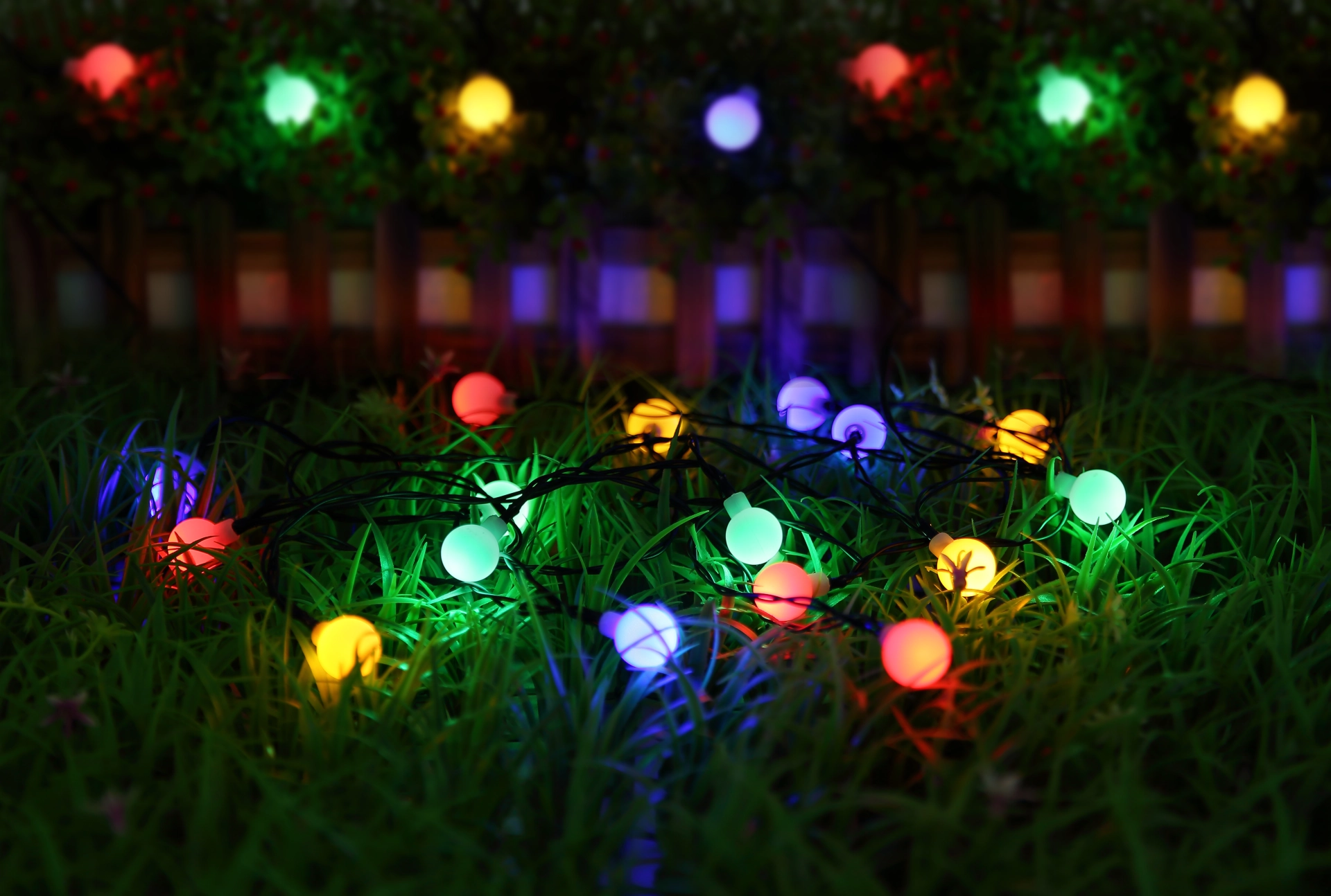 SOLAR-LICHTERKETTE KUNSTSTOFF SCHWARZ, 20XLED BUNT Solar light chain ...