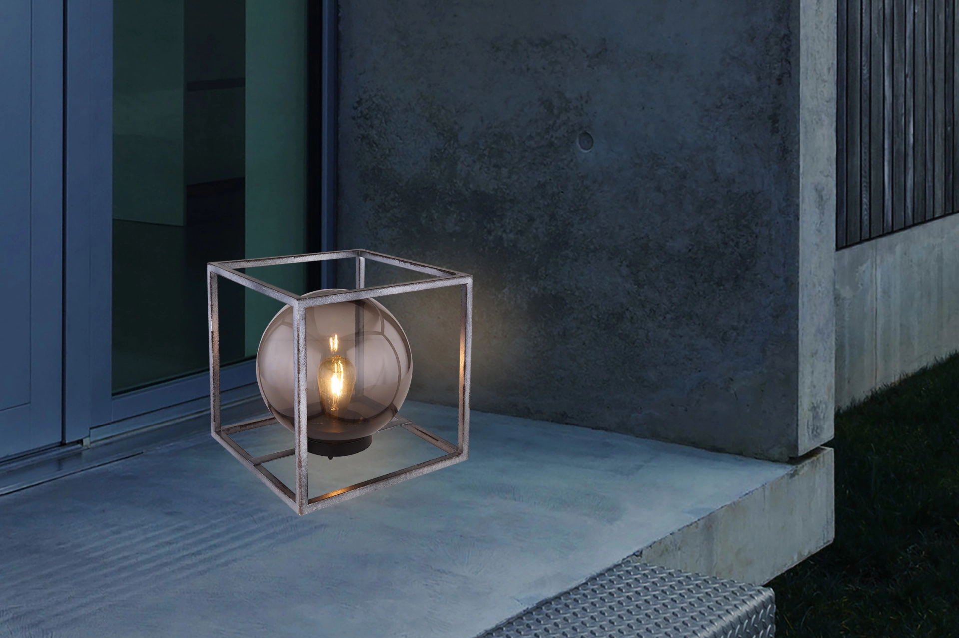 SOLARLEUCHTE METALL SCHWARZ, 1XLED