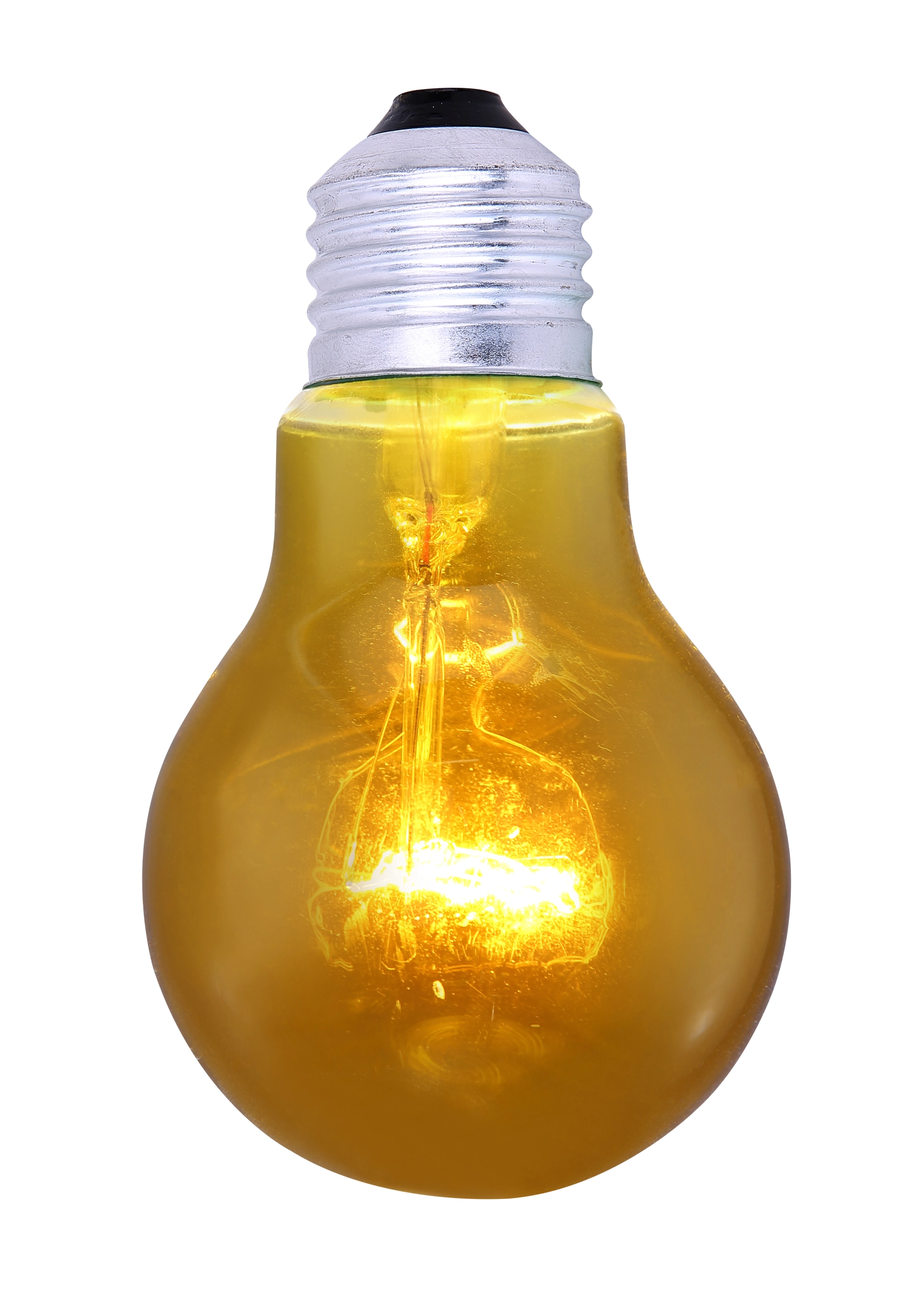 LEUCHTMITTEL GLAS GELB, 1XE27