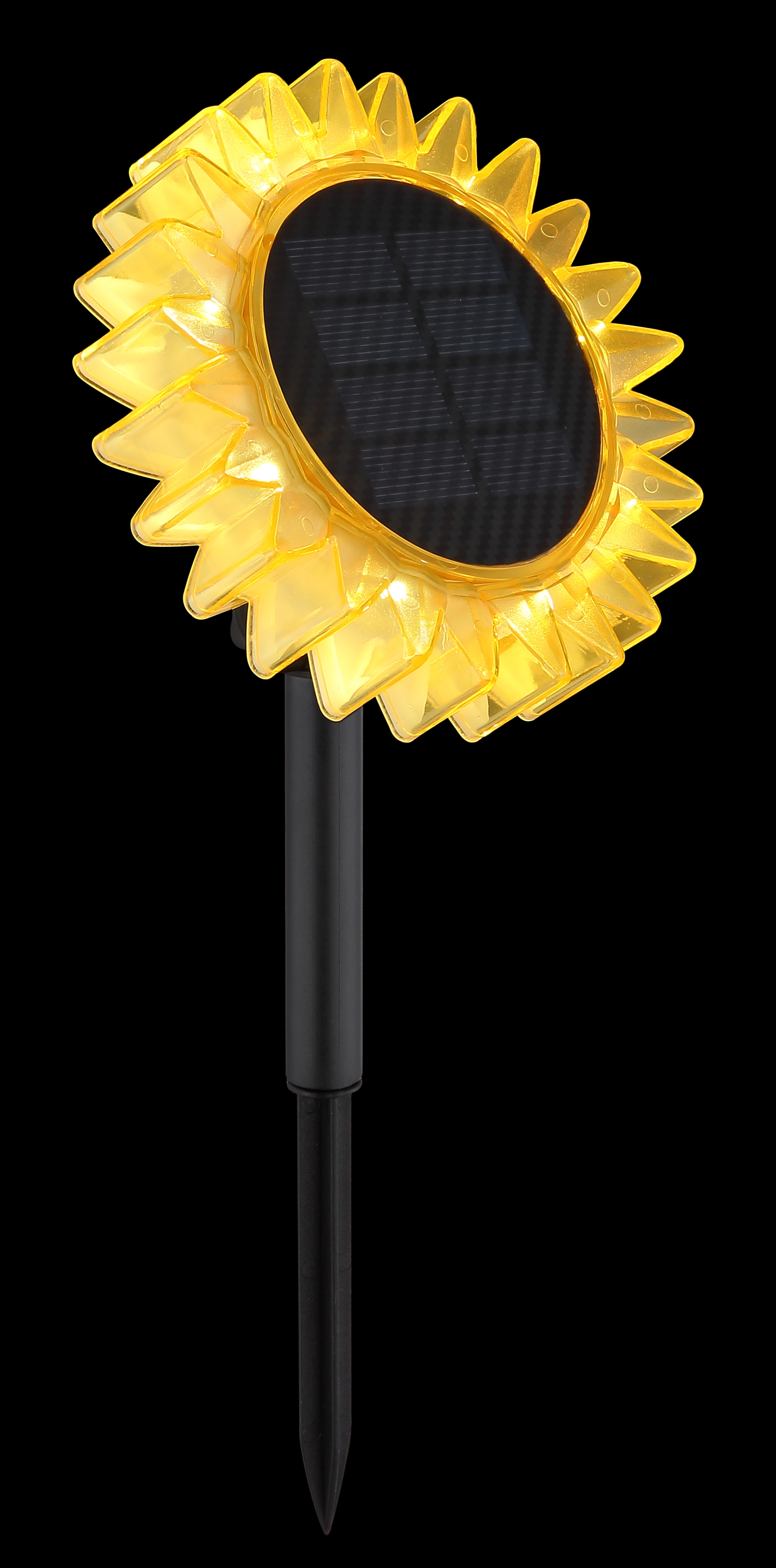 SOLARLEUCHTE KUNSTSTOFF SCHWARZ MATT, 8XLED