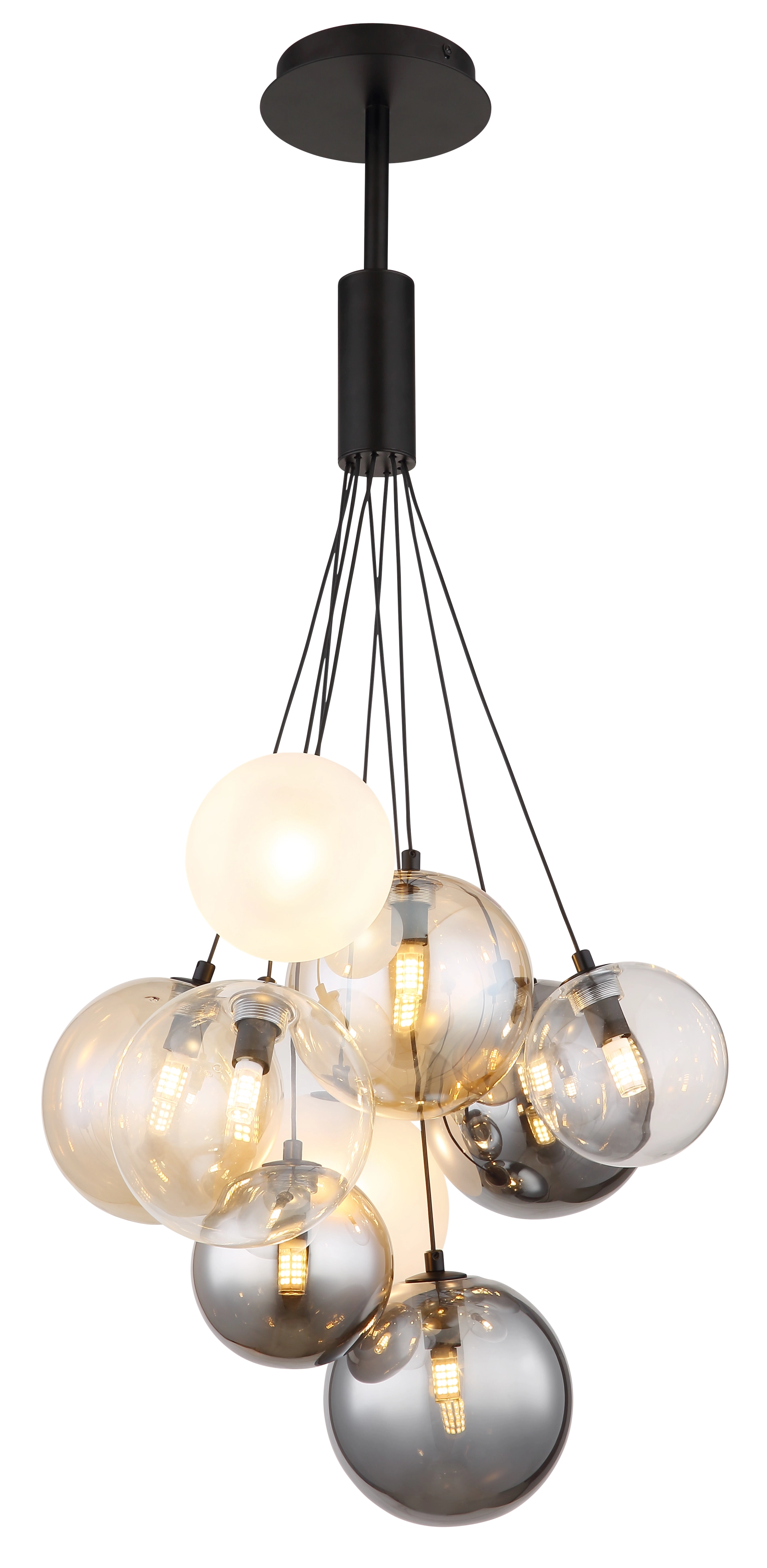 BALLGI | Met/Glas | schw. | Tisch | dimmbar