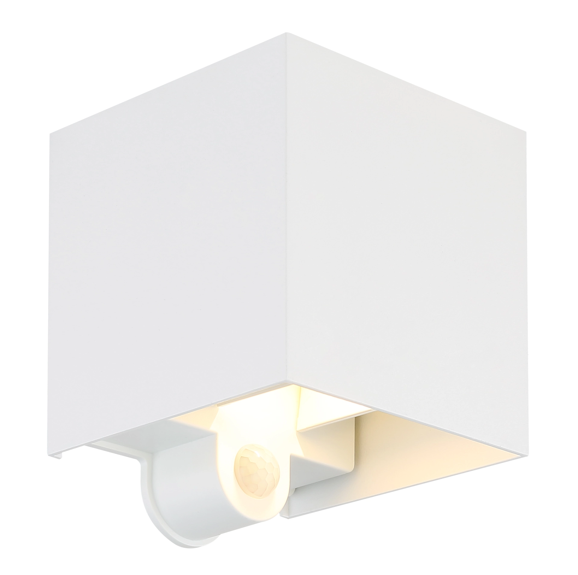 Außenleuchte VERONIKA aus weißem Aluminium-Druckguss, schlankes, modernes Wanddesign, Modell 34168WSS von Globo Handels GmbH