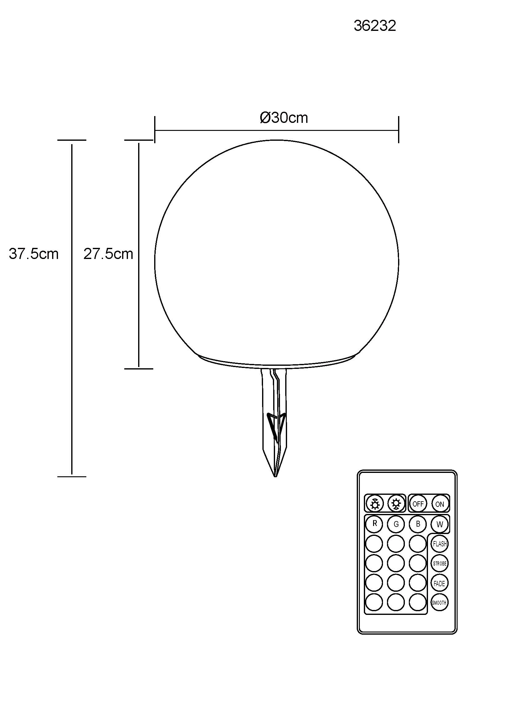 SOLARLEUCHTE KUNSTSTOFF WEIß, 1XRGBW LED