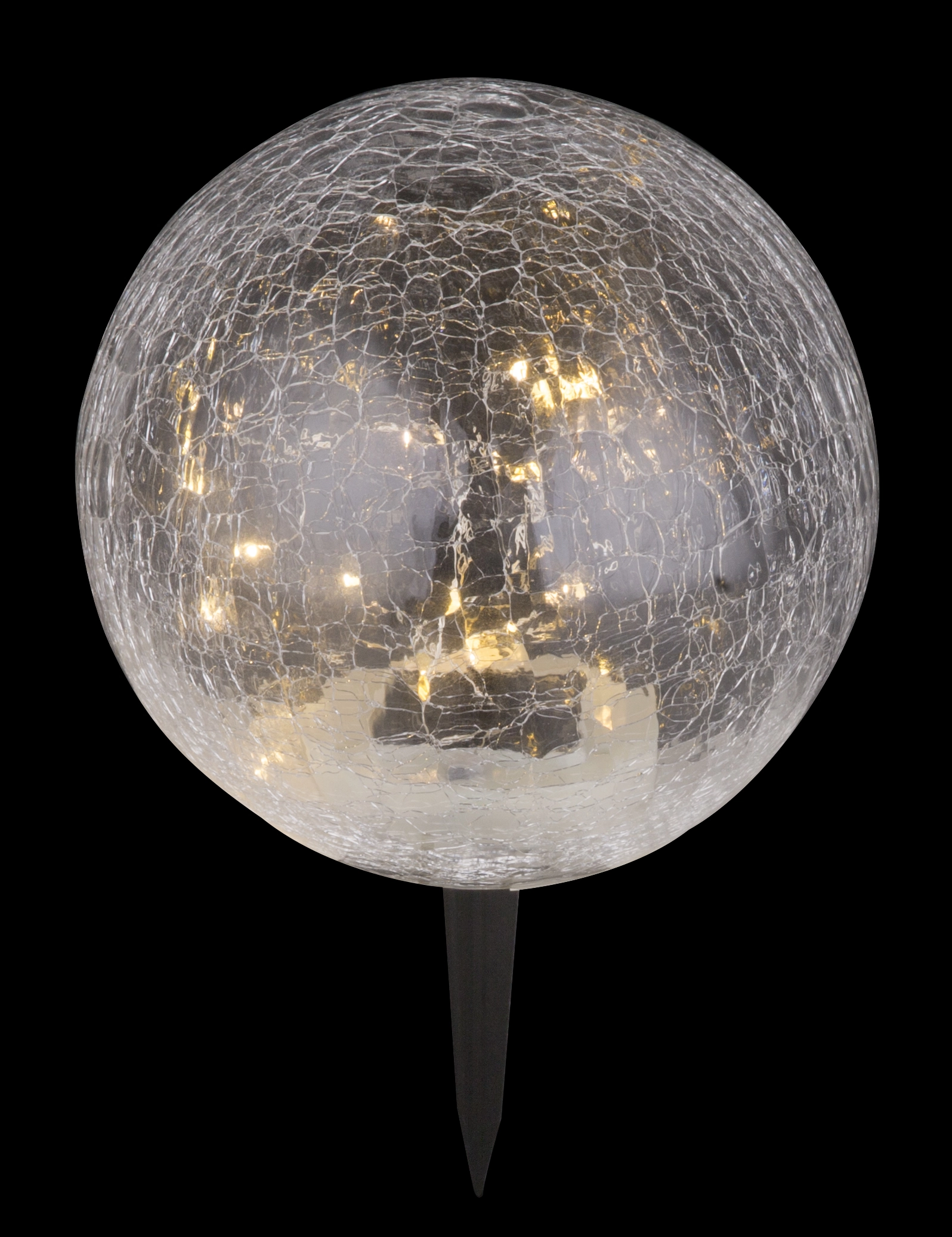 SOLARLEUCHTE KUNSTSTOFF SCHWARZ, 20XLED