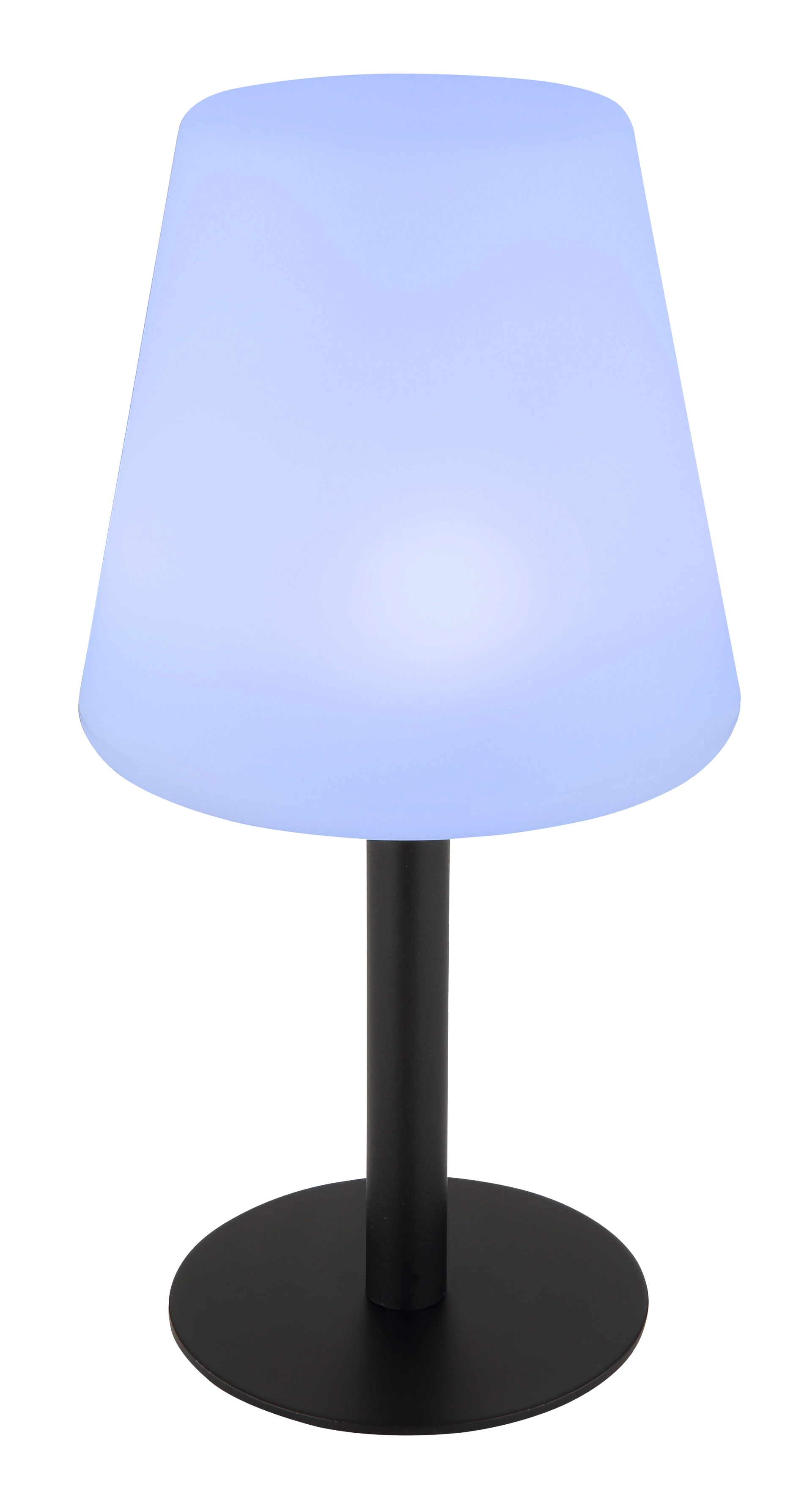 SOLARLEUCHTE METALL SCHWARZ, 8XRGBW LED