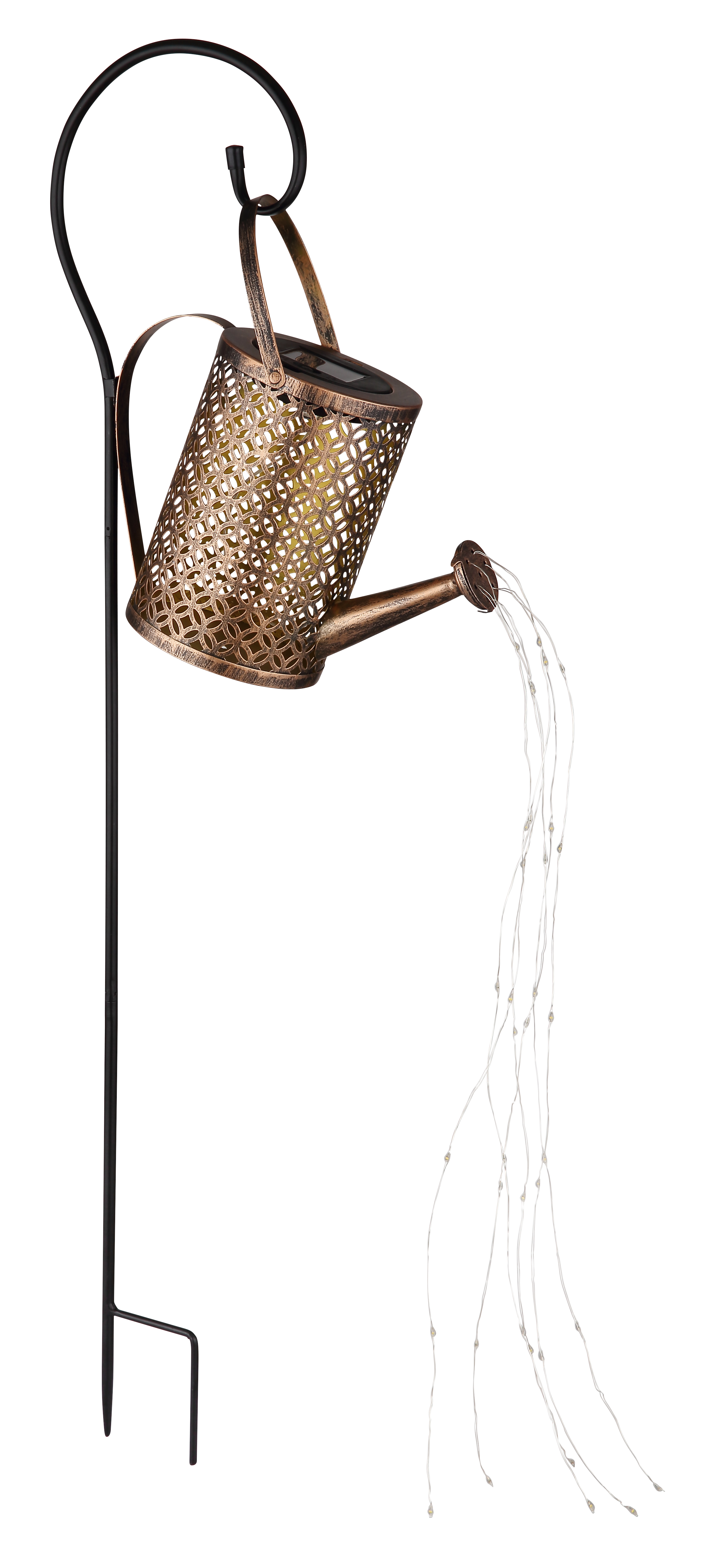 SOLARLEUCHTE METALL SCHWARZ MATT, 36XLED