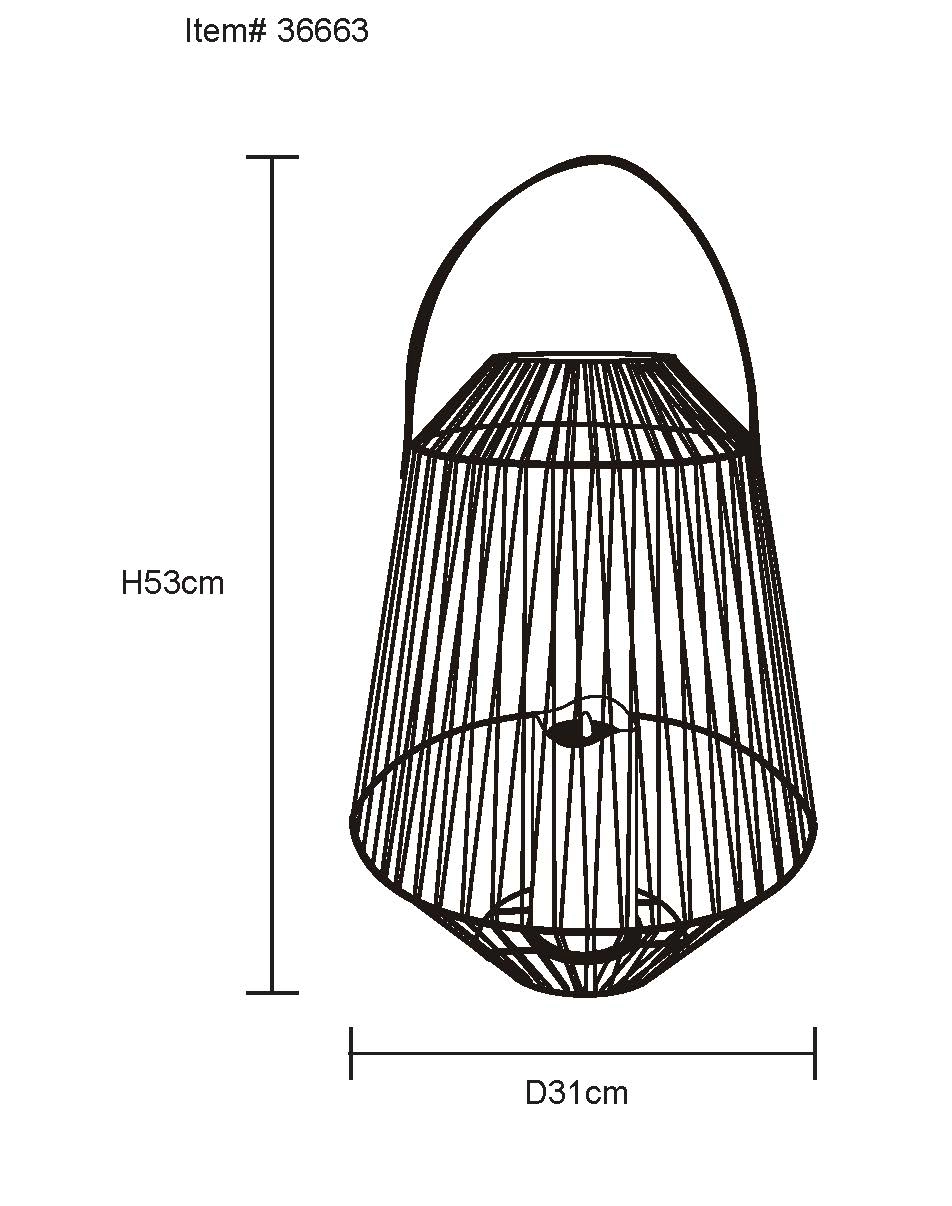 SOLARLEUCHTE METALL SCHWARZ MATT, 1XLED
