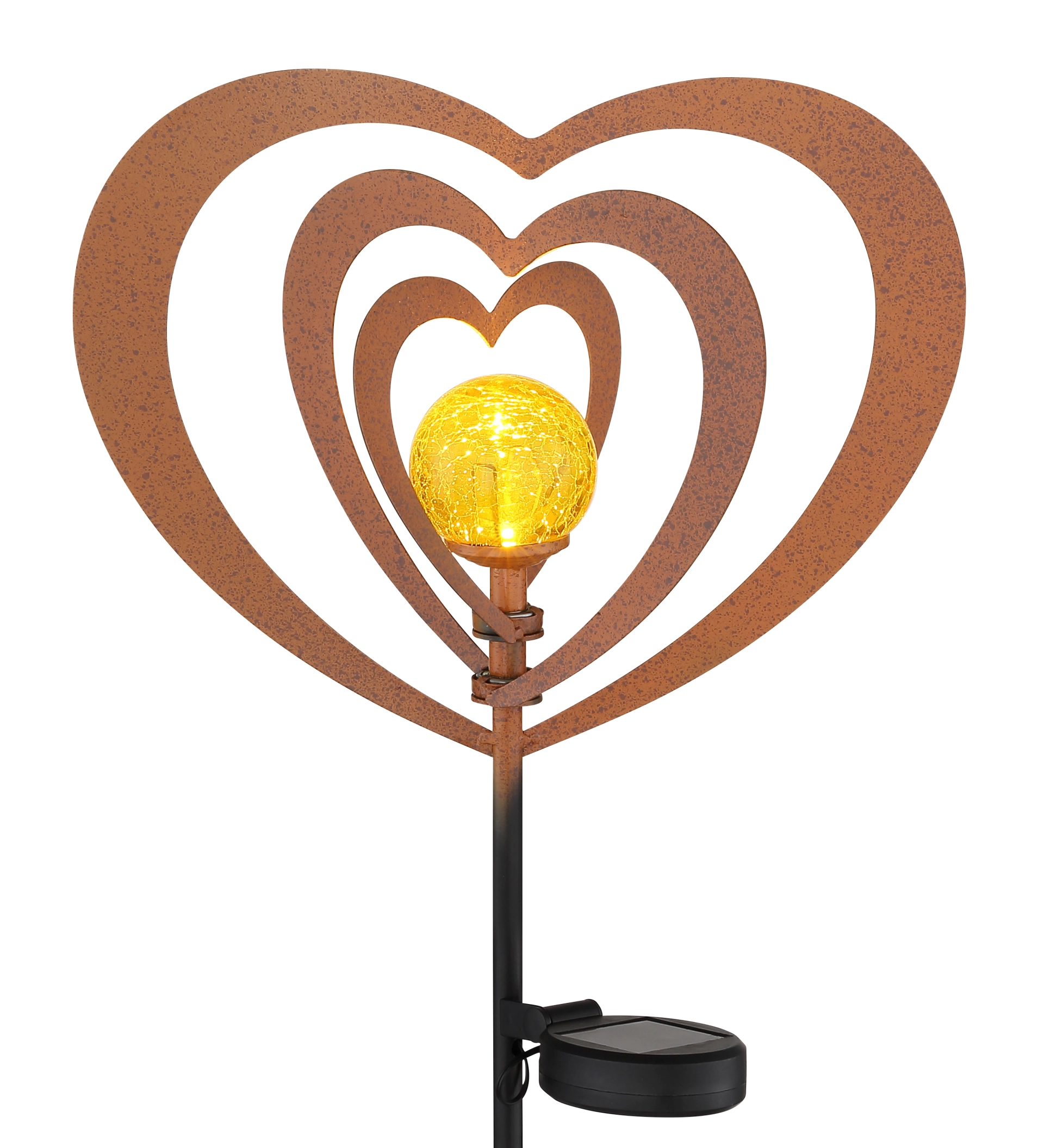 SOLARLEUCHTE METALL ROSTFARBEN, 1XLED