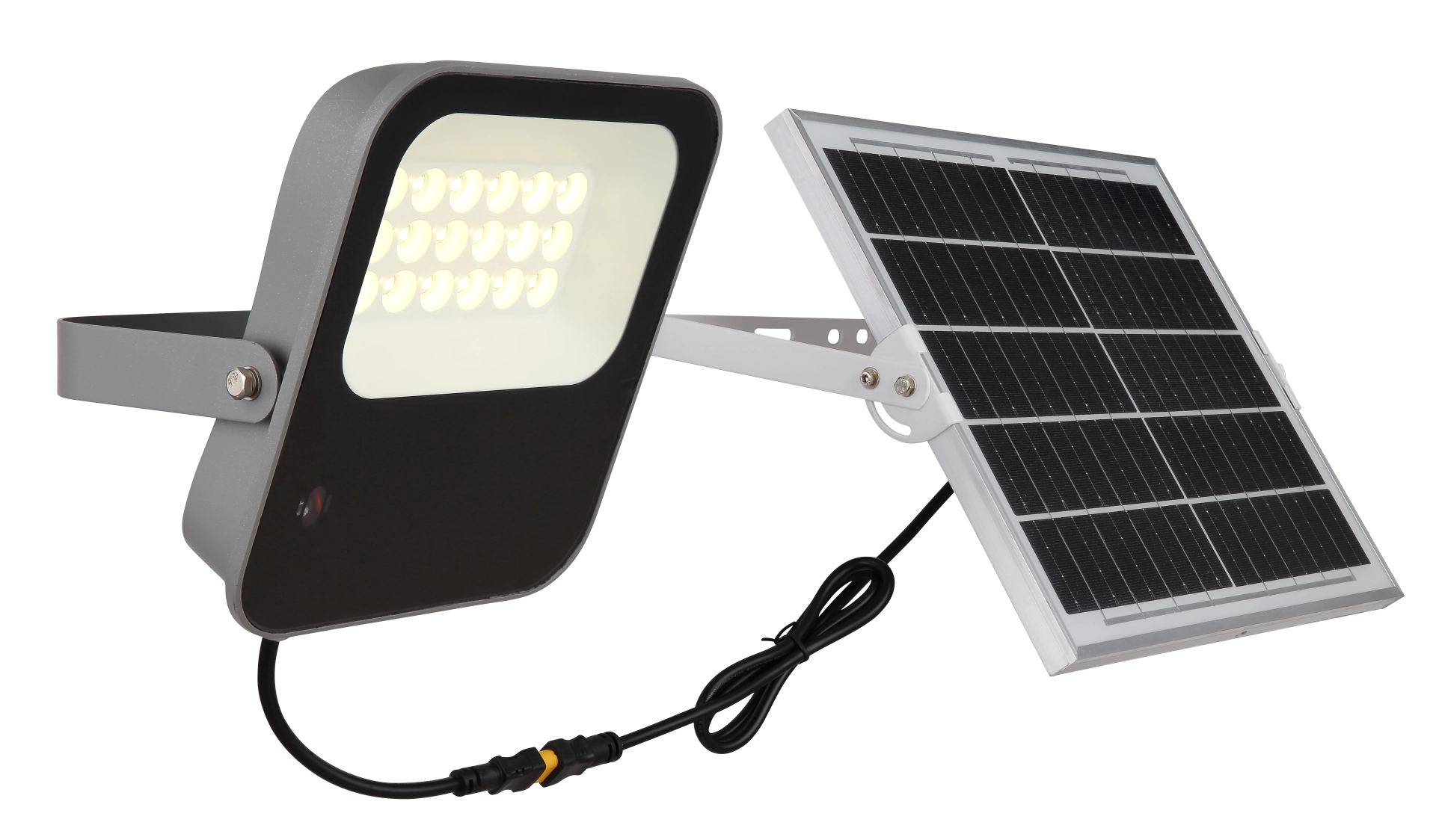 SOLARLEUCHTE ALUMINIUM DRUCKGUSS GRAU, 1XLED