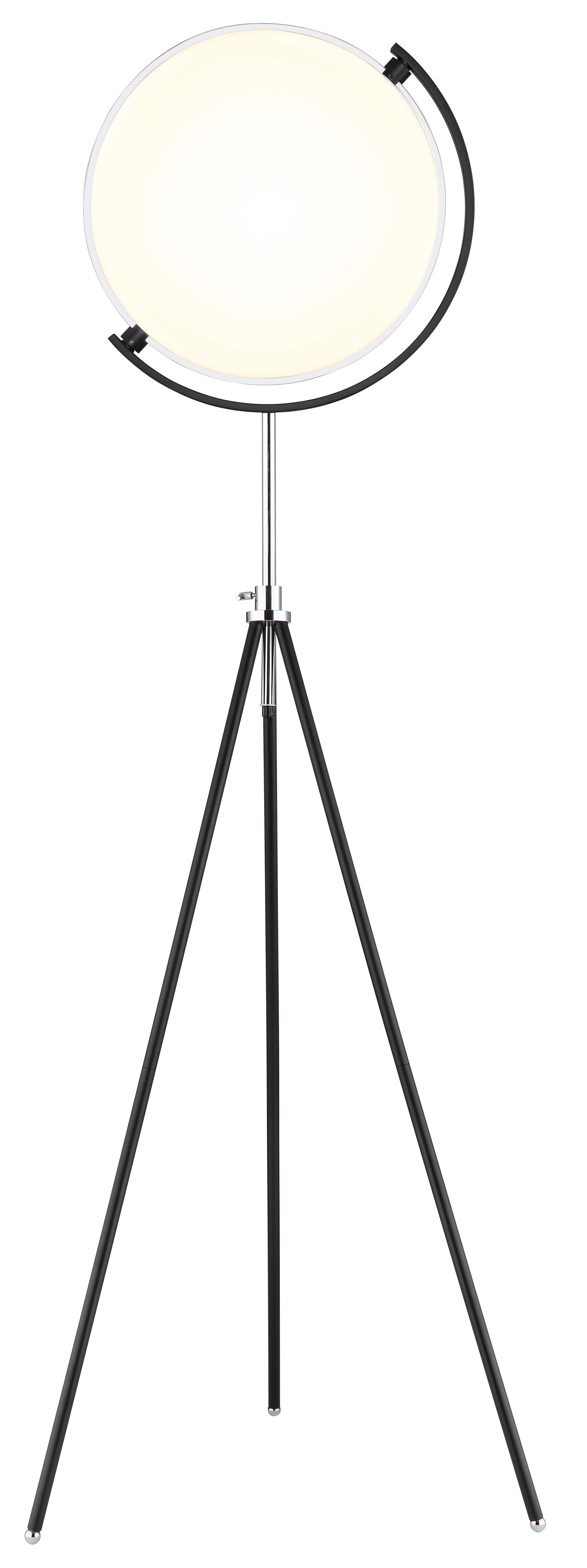 STEHLEUCHTE METALL SCHWARZ MATT, 1XLED