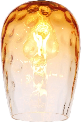 ERSATZGLAS AMBER-KLAR VERLAUFEND DM:15CM H:22CM