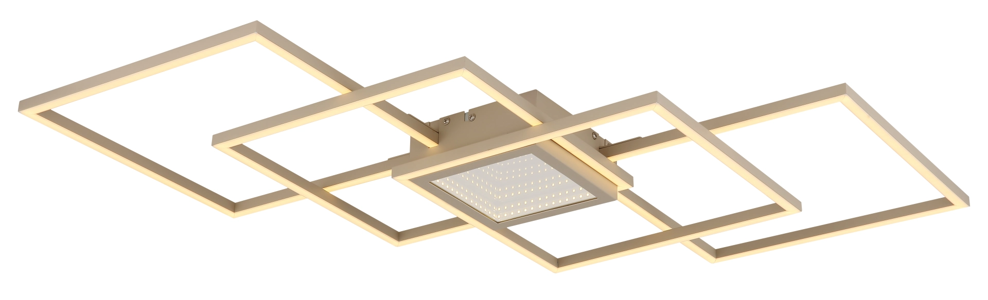 DECKENLEUCHTE METALL SANDFARBEN, 1XLED
