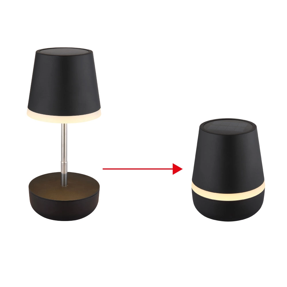 SOLARLEUCHTE KUNSTSTOFF SCHWARZ MATT, 10XLED