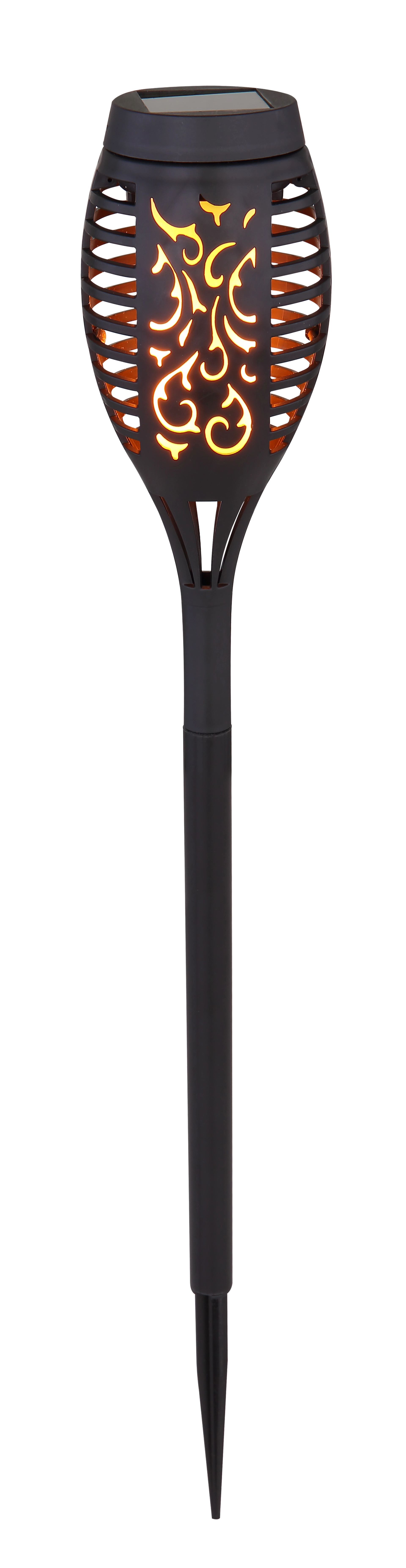 SOLARLEUCHTE KUNSTSTOFF SCHWARZ, 12XLED