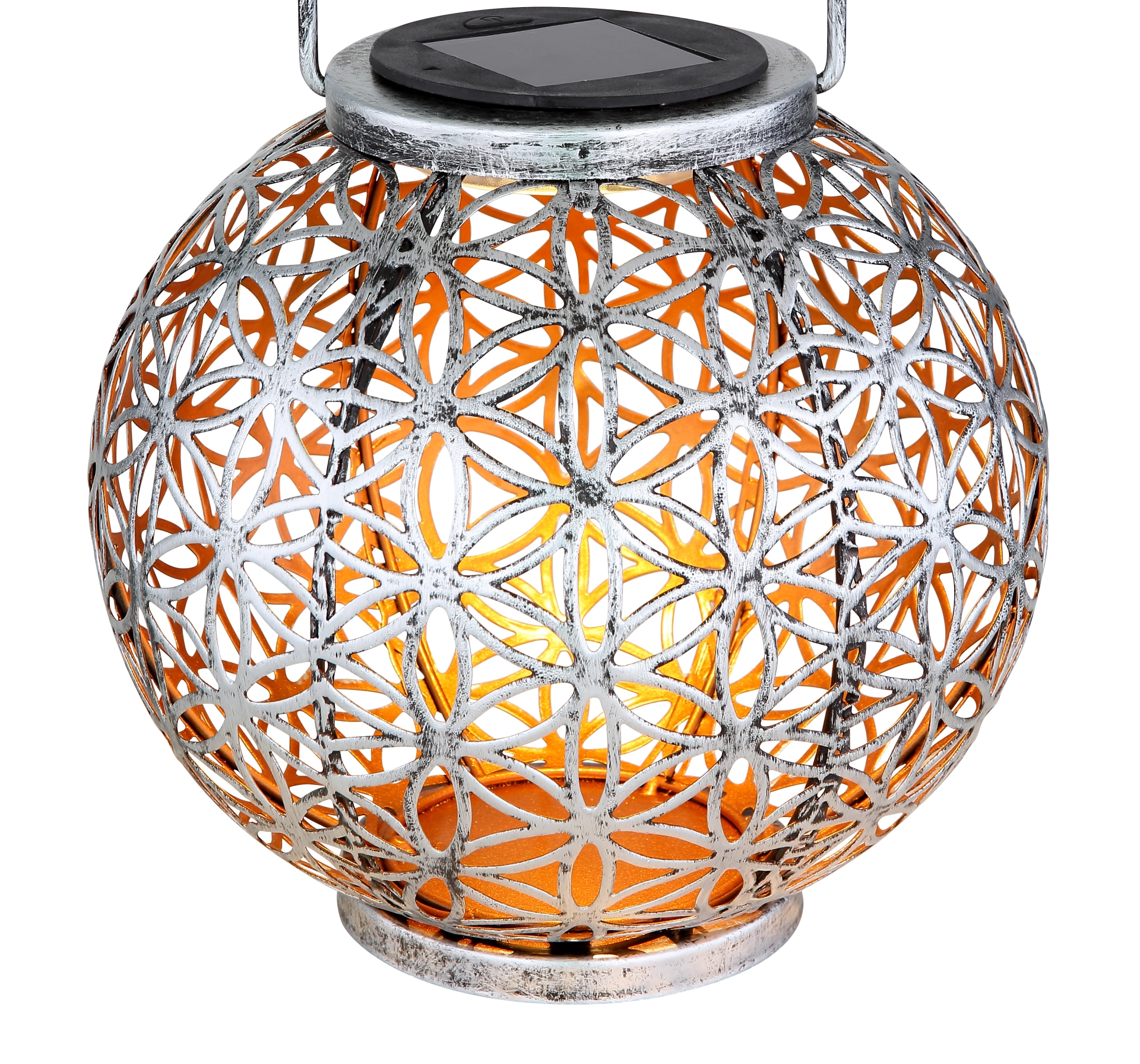 SOLARLEUCHTE METALL SILBERFARBEN, 1XLED