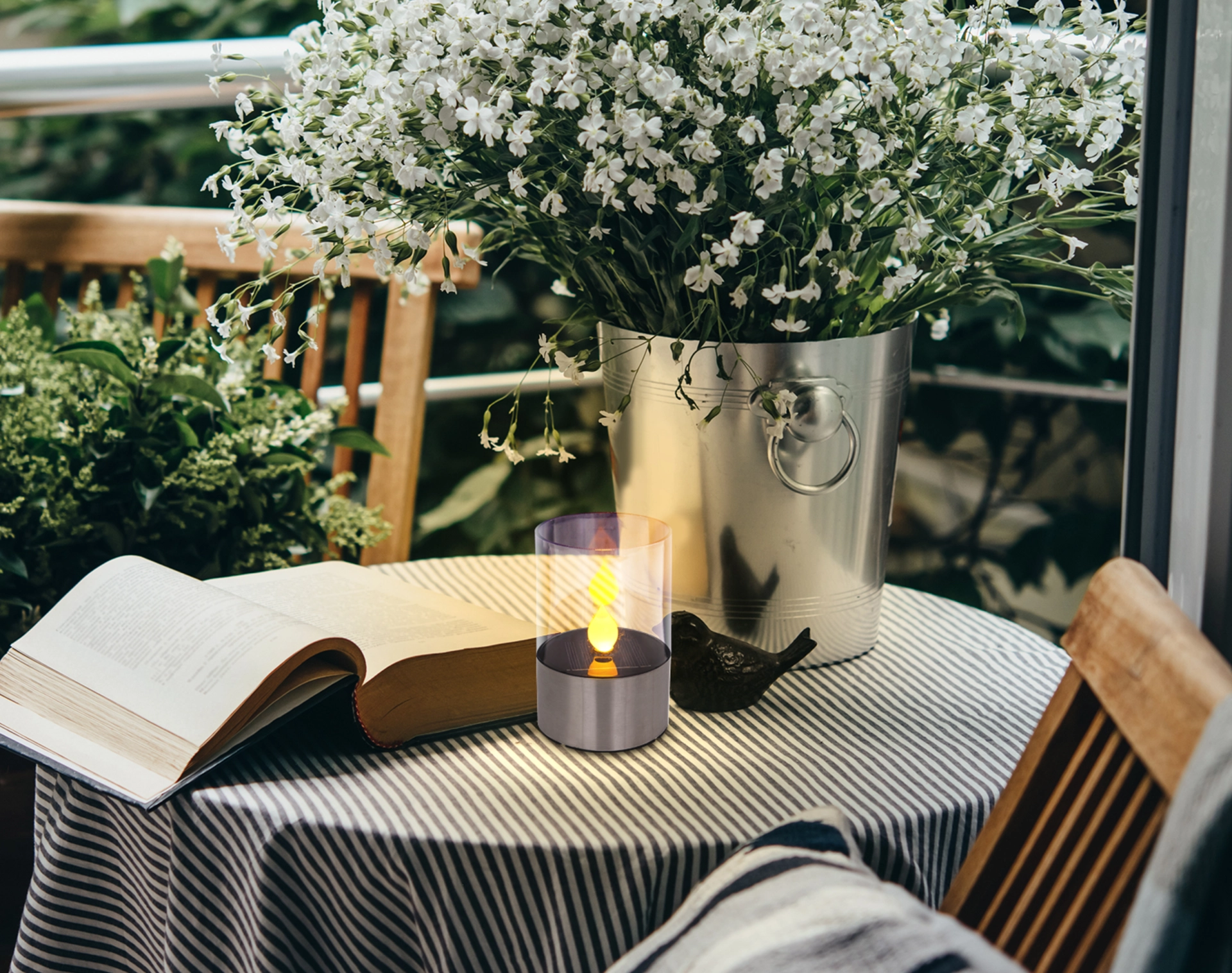 SOLARLEUCHTE EDELSTAHL, 1XLED