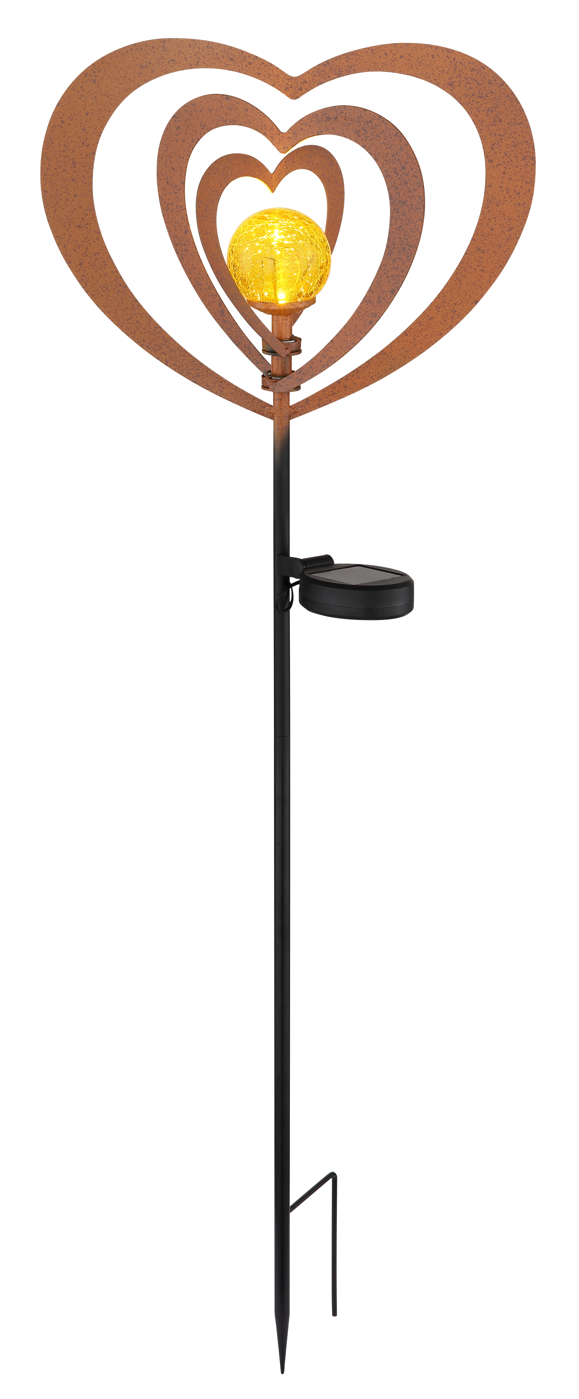 SOLARLEUCHTE METALL ROSTFARBEN, 1XLED