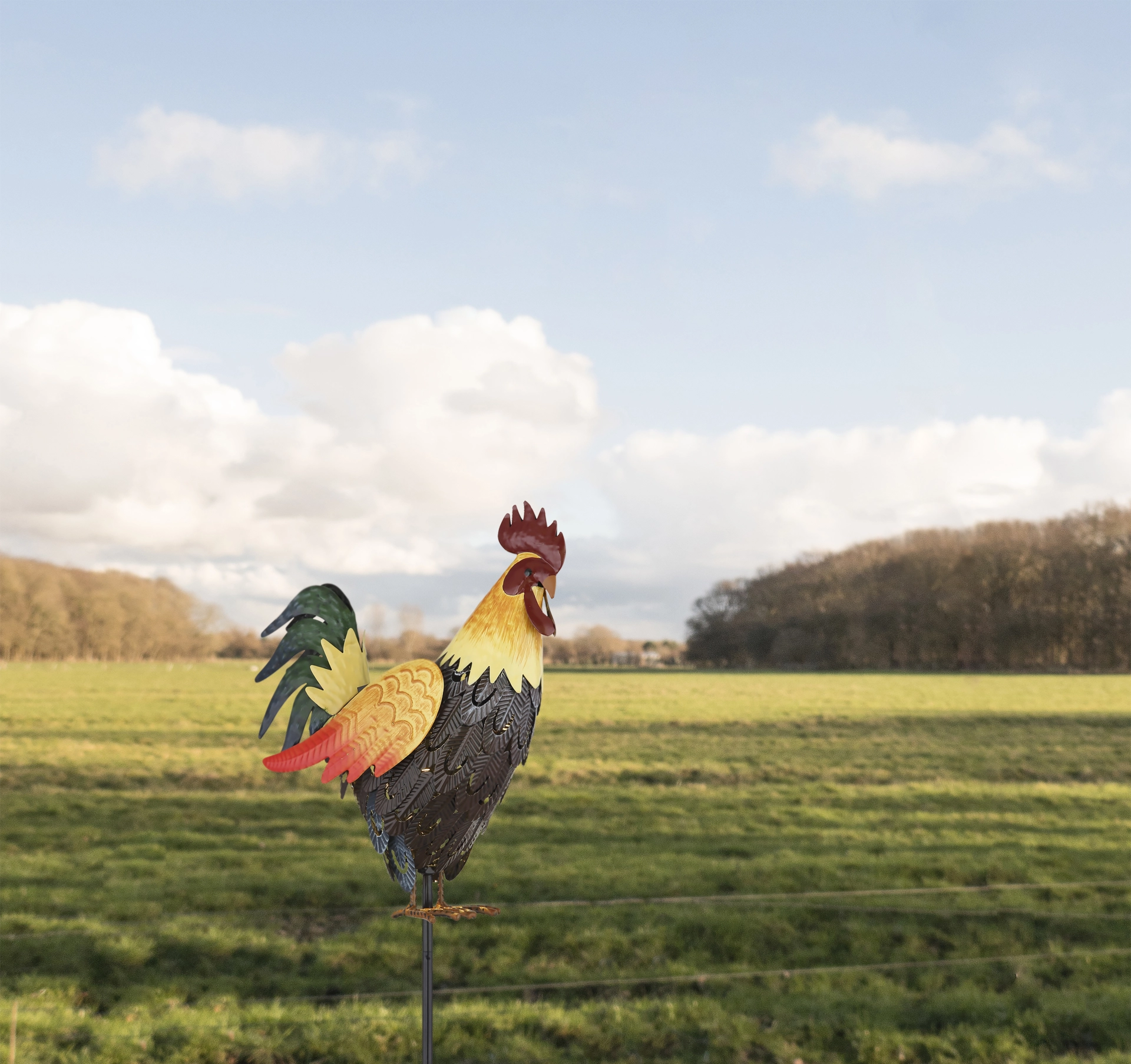 SOLARLEUCHTE METALL BRAUN, 1XLED