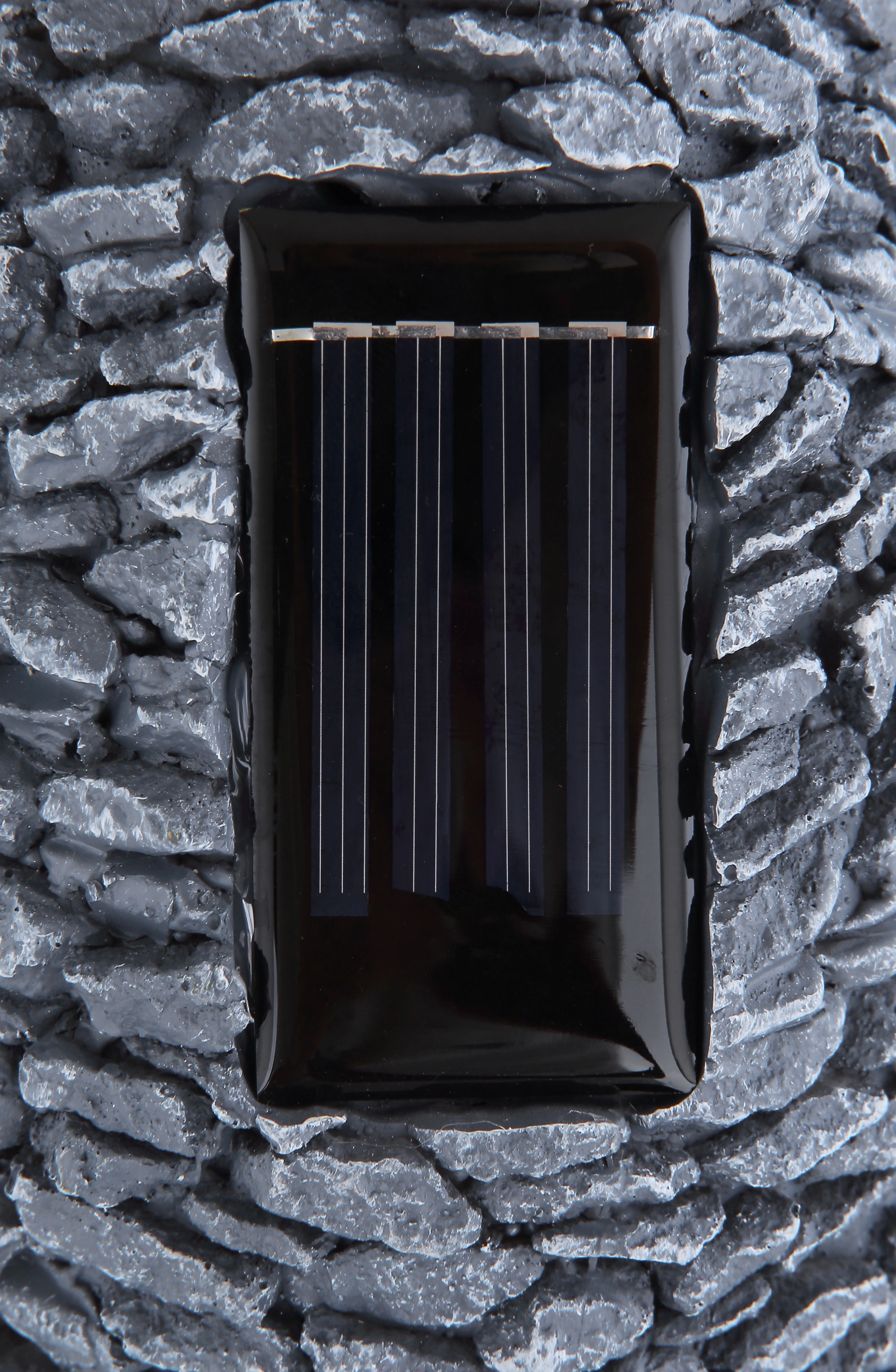 SOLARLEUCHTE KUNSTSTOFF STEINGRAU, 25XLED