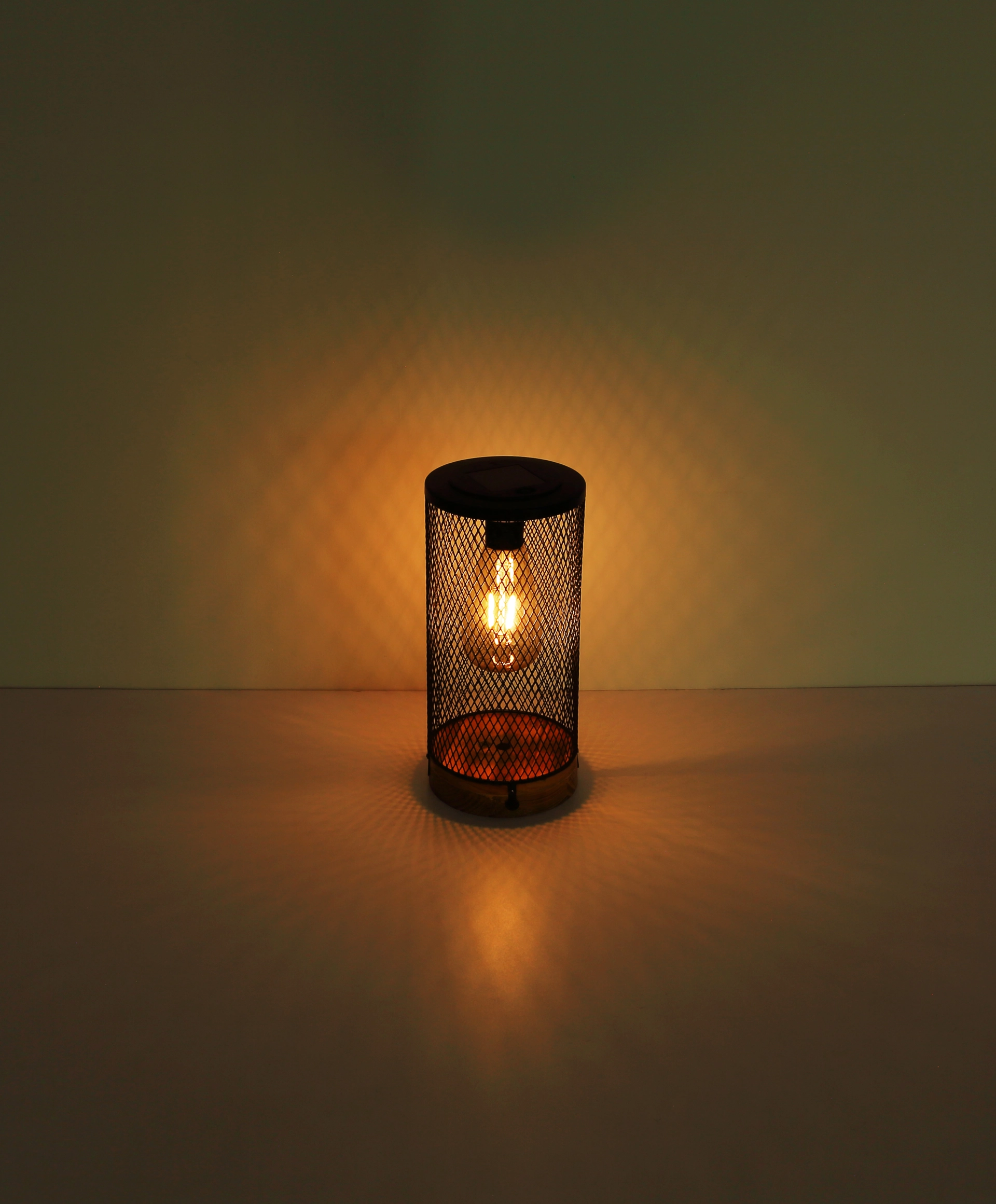 SOLARLEUCHTE HOLZ NATURFARBEN, 1XLED