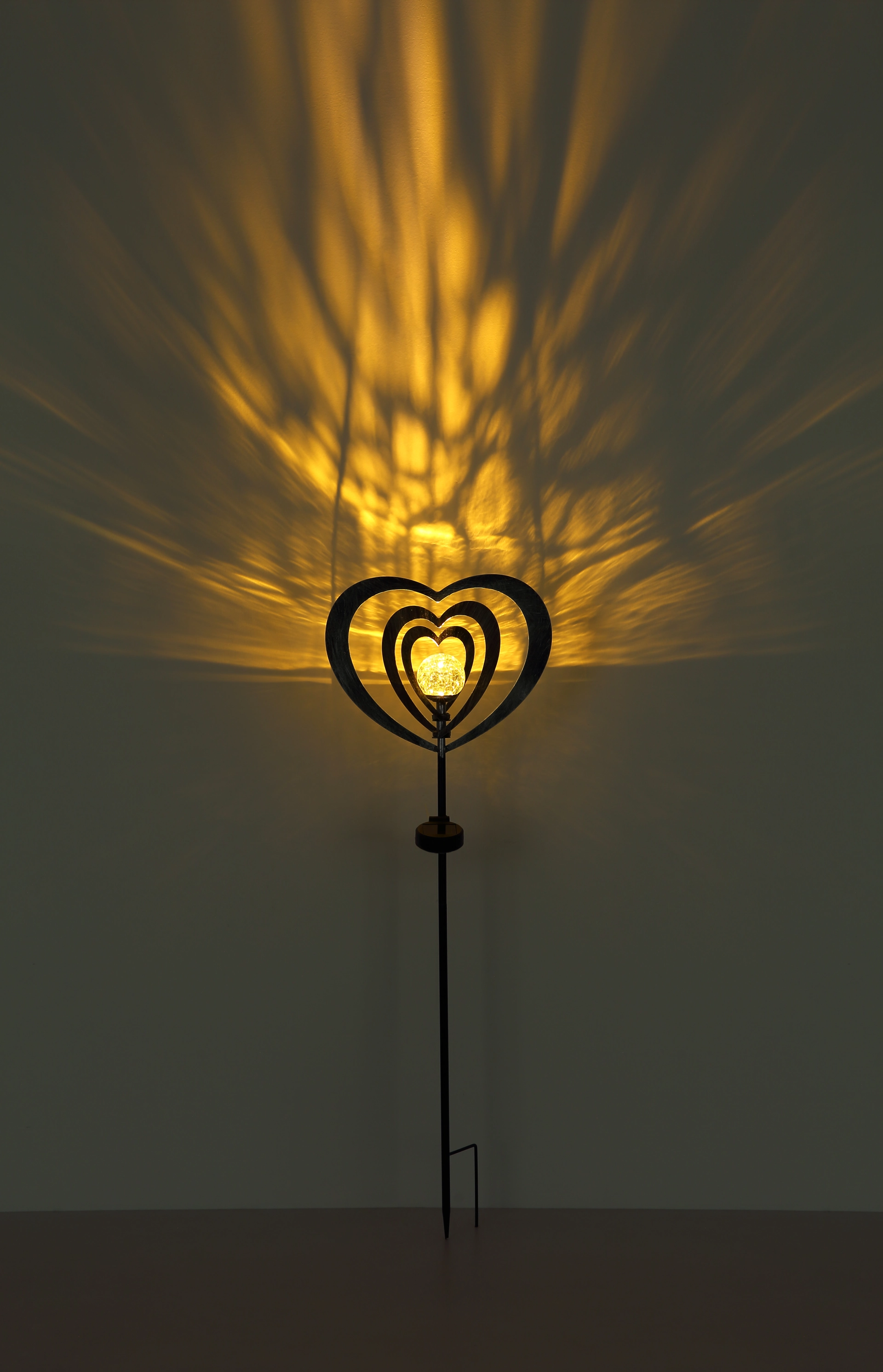 SOLARLEUCHTE METALL SILBERGRAU, 1XLED