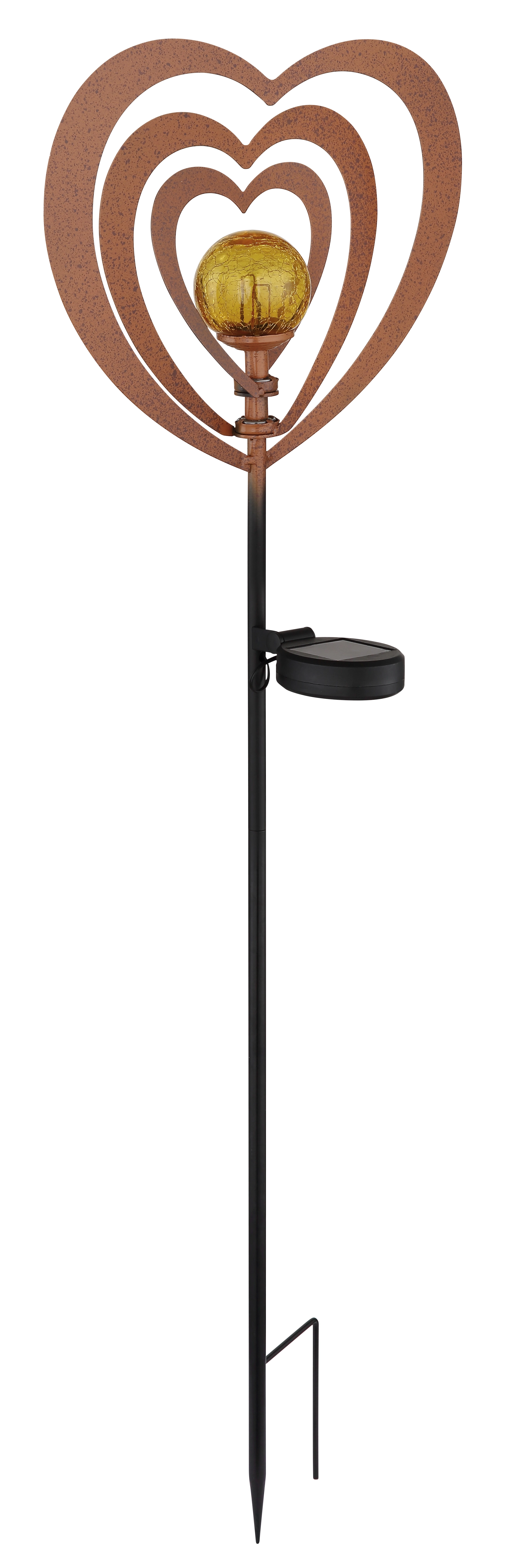 SOLARLEUCHTE METALL ROSTFARBEN, 1XLED