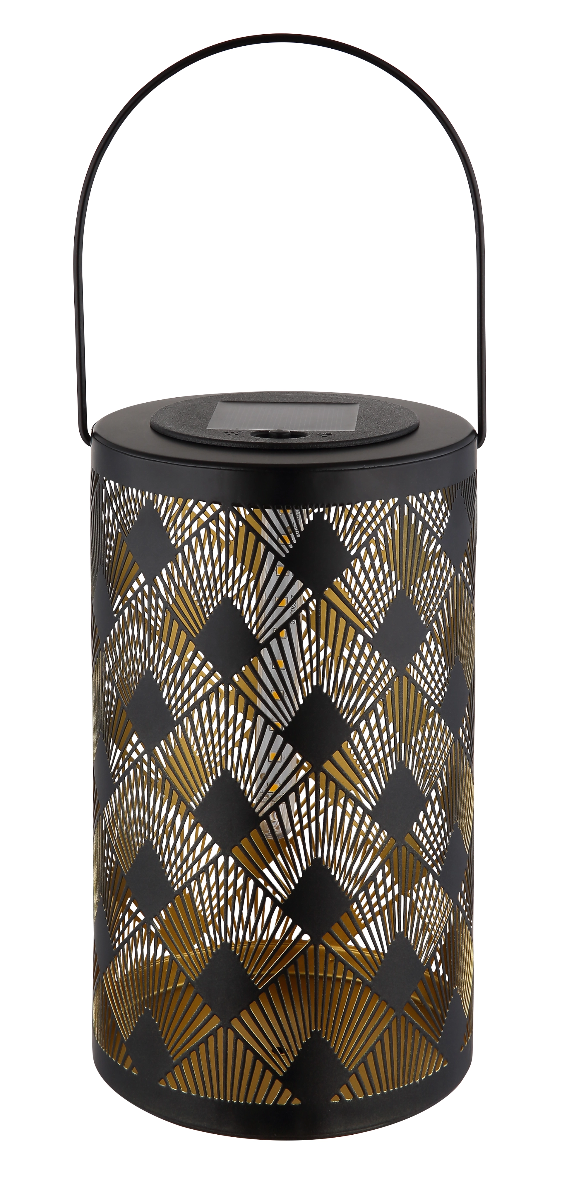 SOLARLEUCHTE METALL SCHWARZ MATT, 20XLED