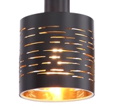 SCHIRM KUNSTSTOFF SCHWARZ/ GOLDFARBEN