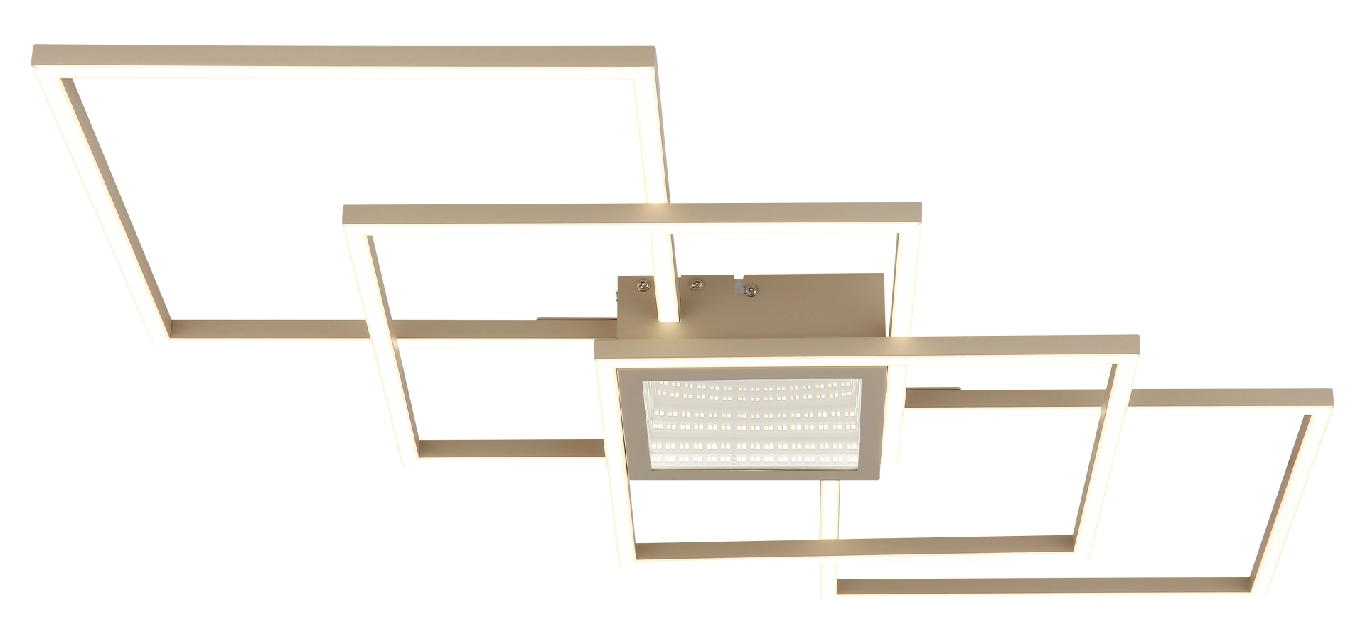 DECKENLEUCHTE METALL SANDFARBEN, 1XLED