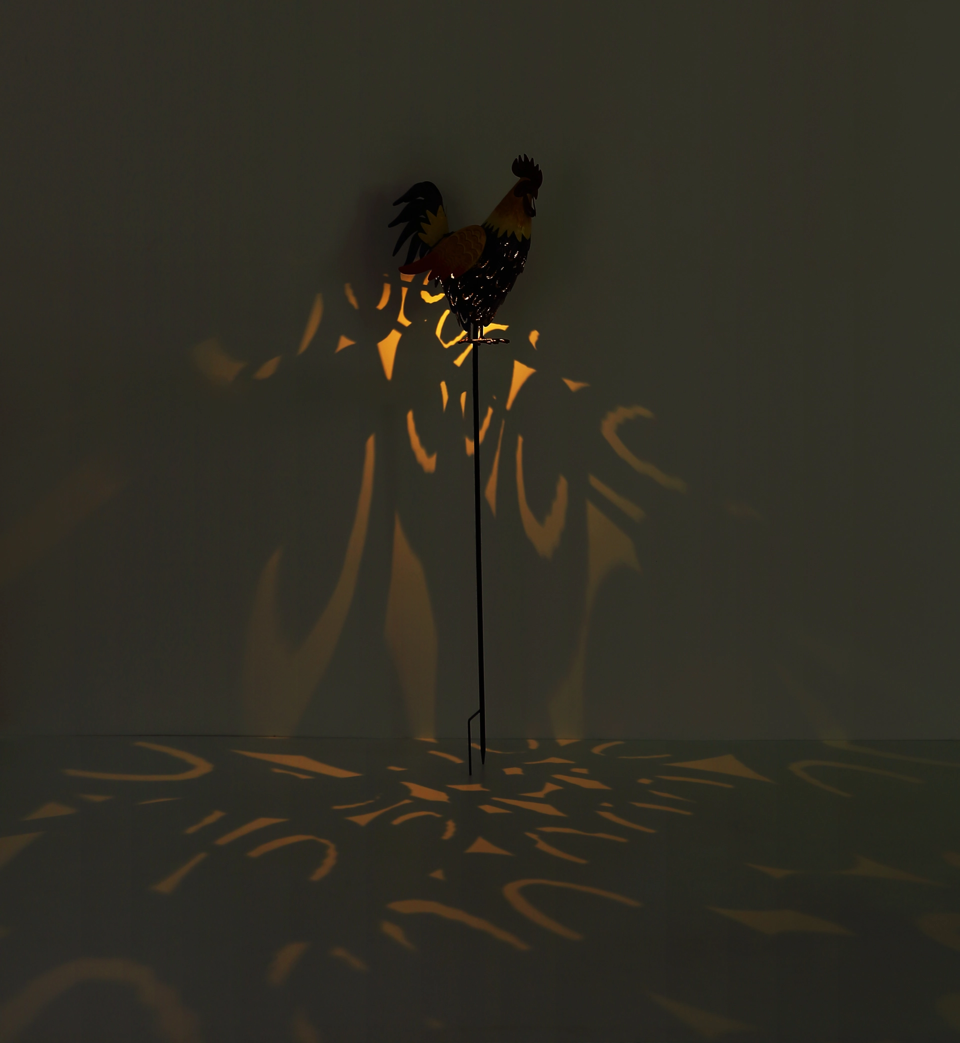 SOLARLEUCHTE METALL BRAUN, 1XLED