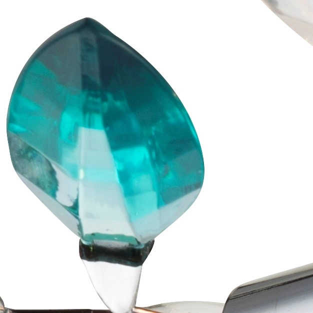 GLASBLÄTTER TÜRKIS ZUM STECKEN